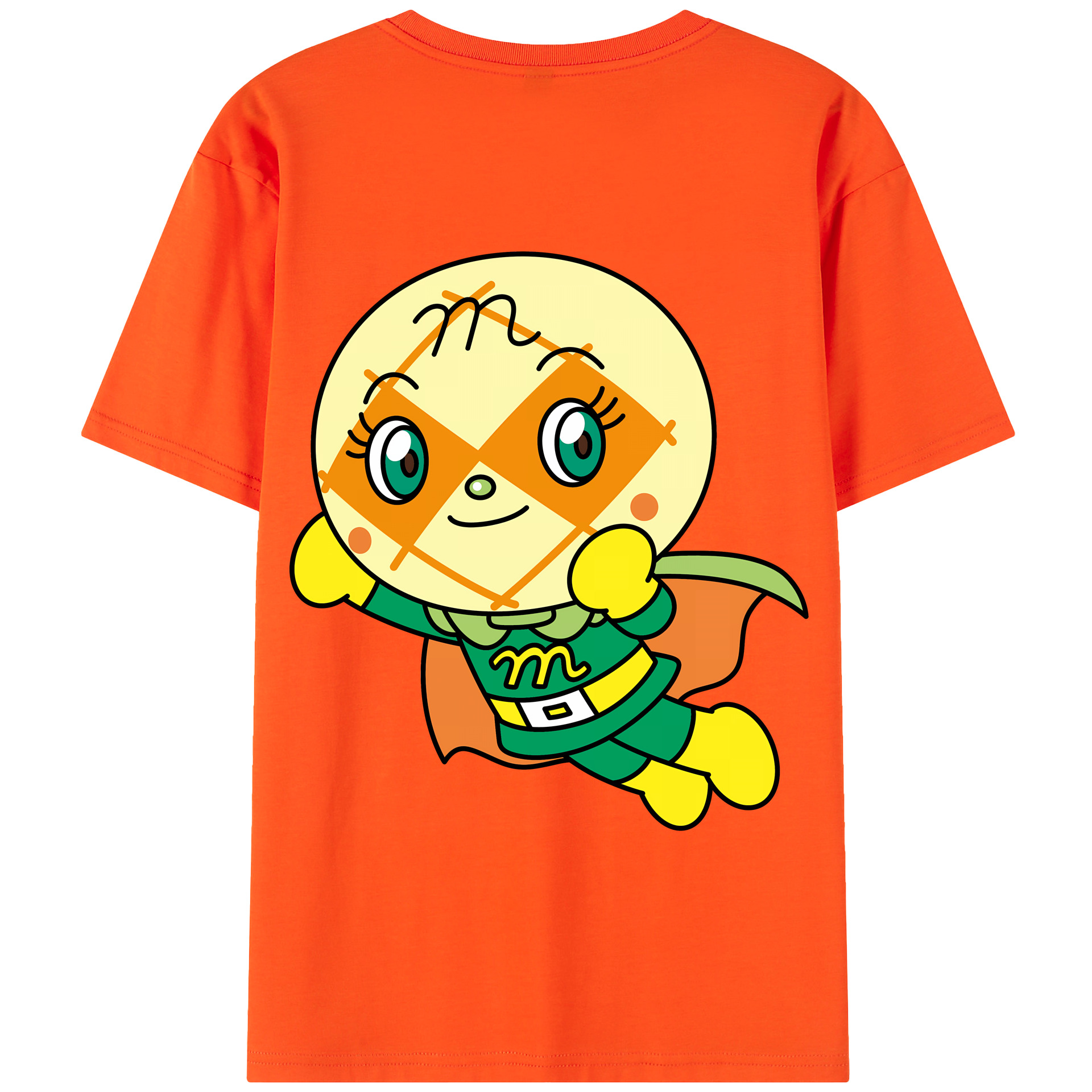 （画像用） アンパンマン Anpanman 綿100％半袖Tシャツ（背面プリント）