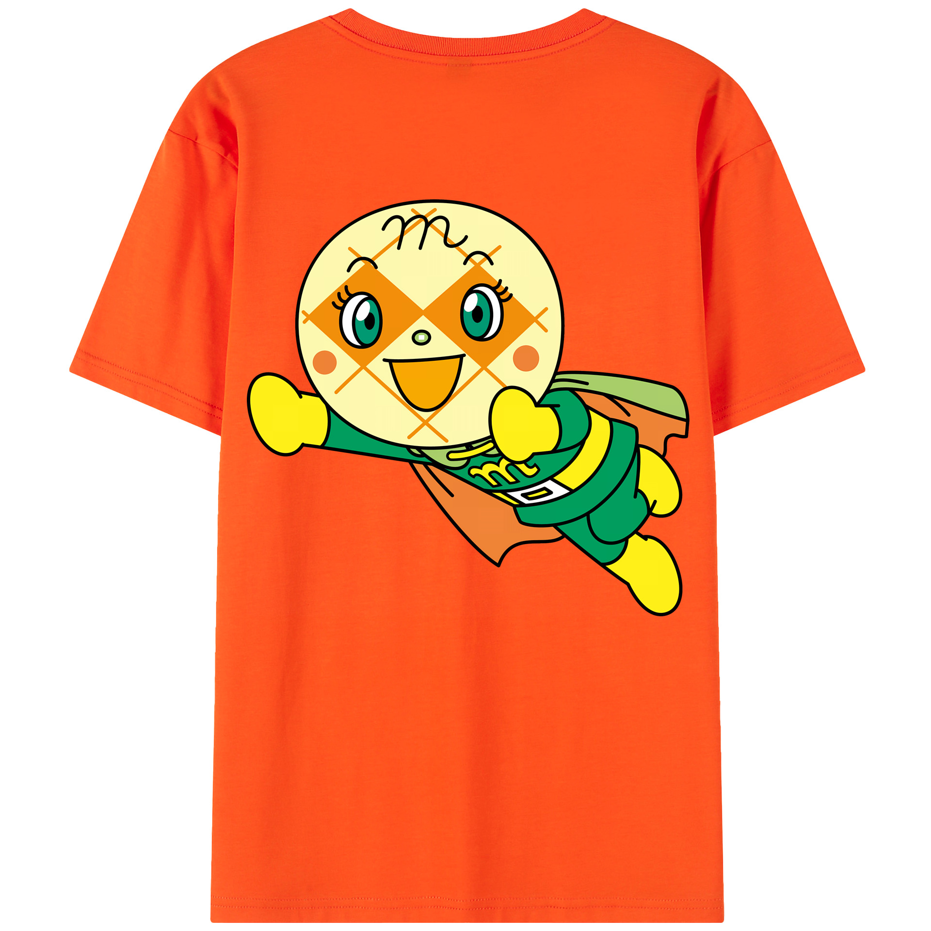（画像用） アンパンマン Anpanman 綿100％半袖Tシャツ（背面プリント）
