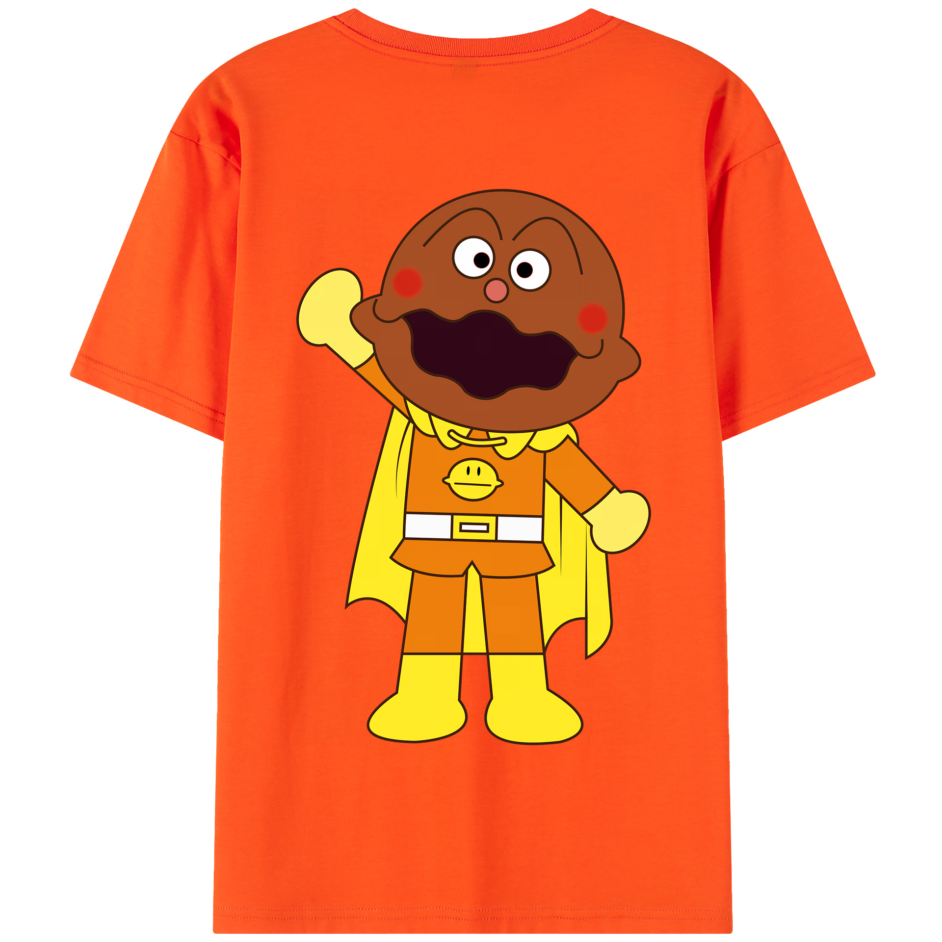 （画像用） アンパンマン Anpanman 綿100％半袖Tシャツ（背面プリント）
