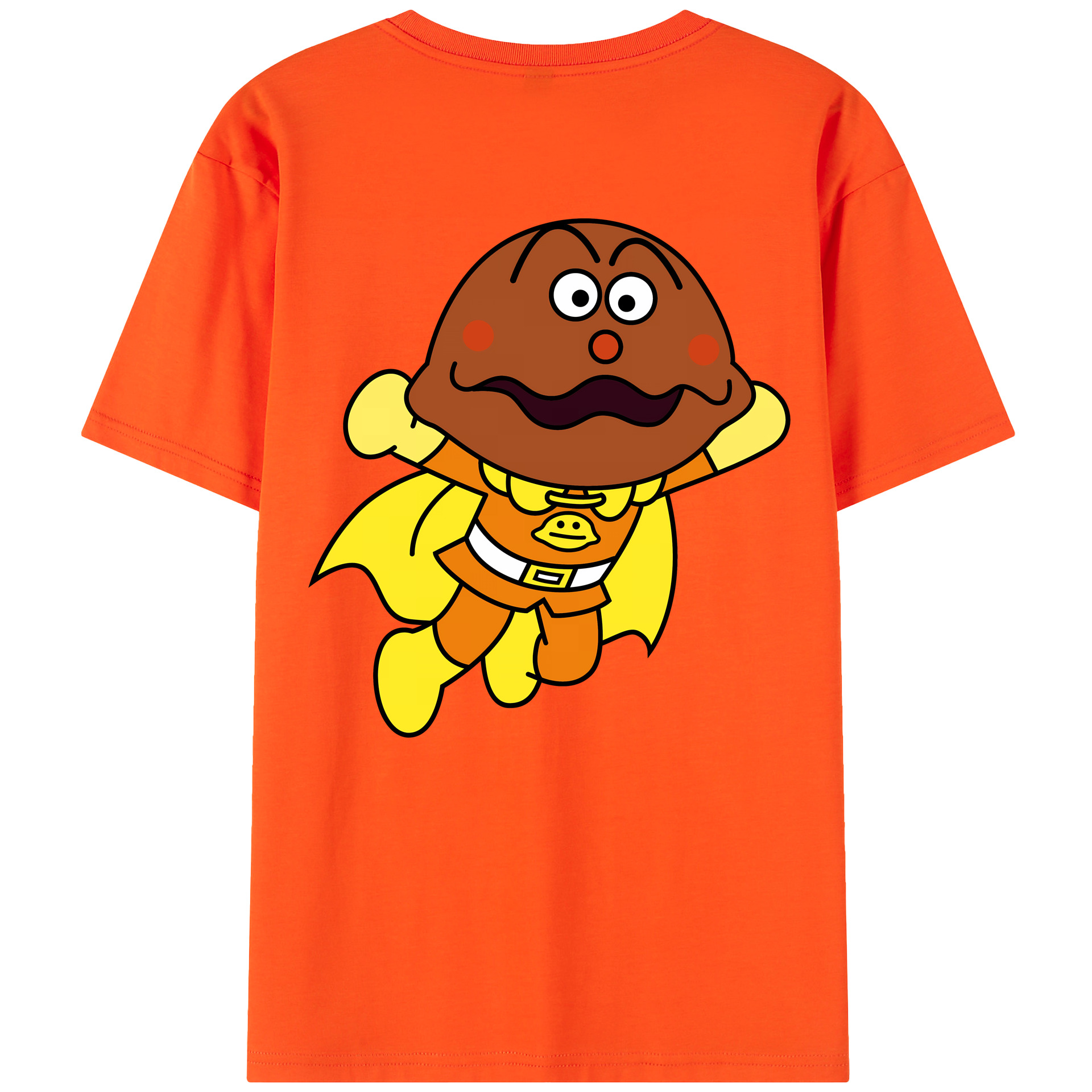 （画像用） アンパンマン Anpanman 綿100％半袖Tシャツ（背面プリント）