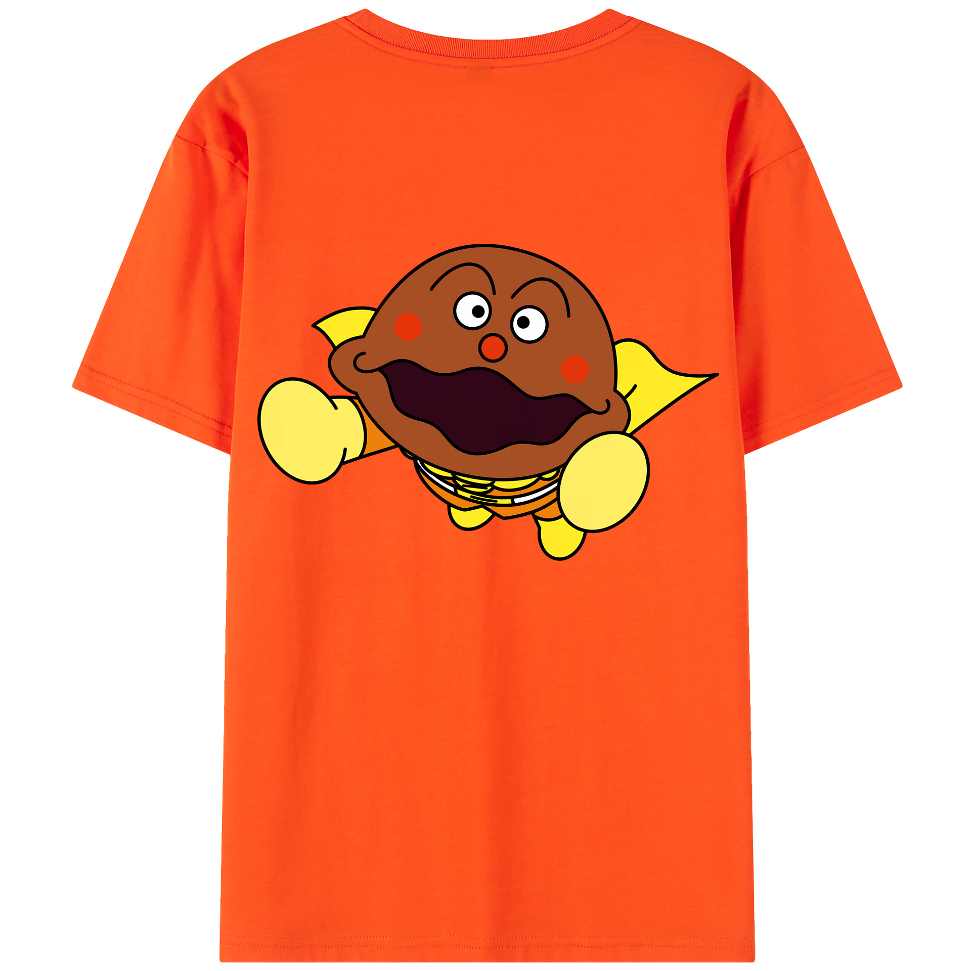（画像用） アンパンマン Anpanman 綿100％半袖Tシャツ（背面プリント）