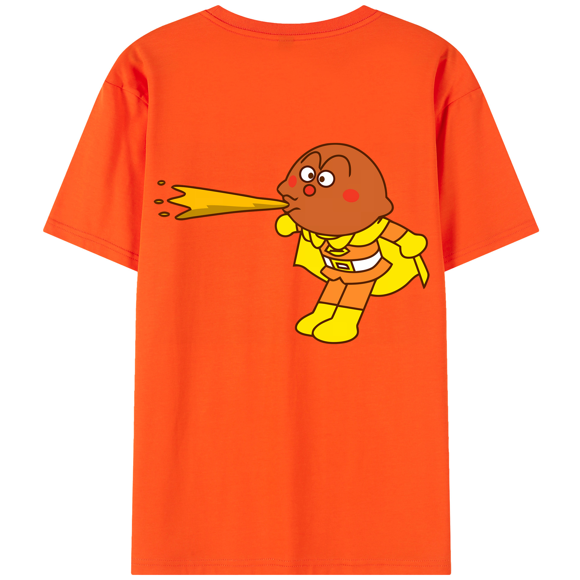 （画像用） アンパンマン Anpanman 綿100％半袖Tシャツ（背面プリント）