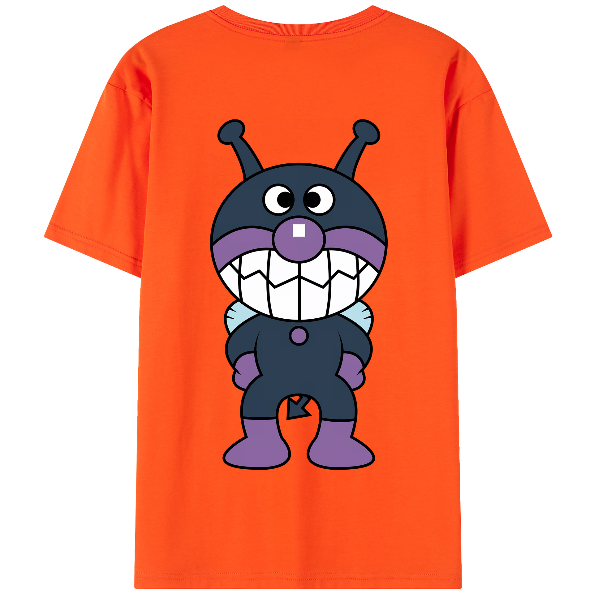 （画像用） アンパンマン Anpanman 綿100％半袖Tシャツ（背面プリント）