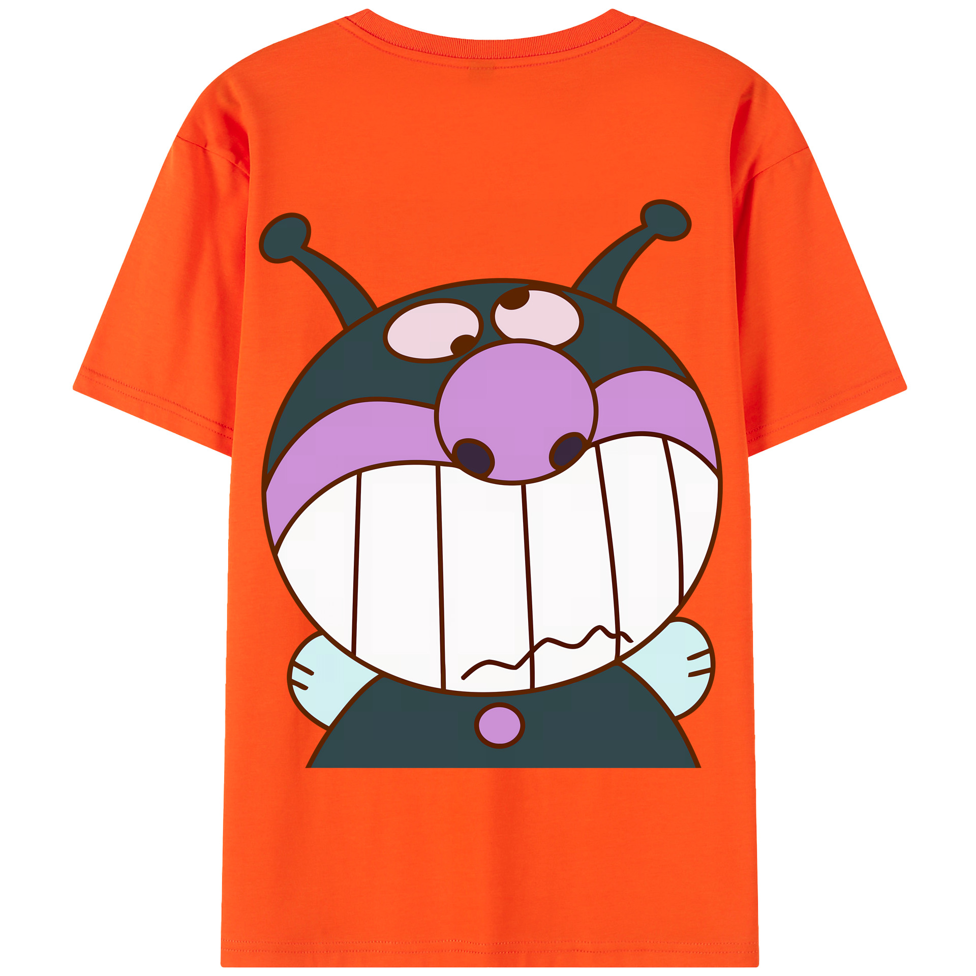 （画像用） アンパンマン Anpanman 綿100％半袖Tシャツ（背面プリント）