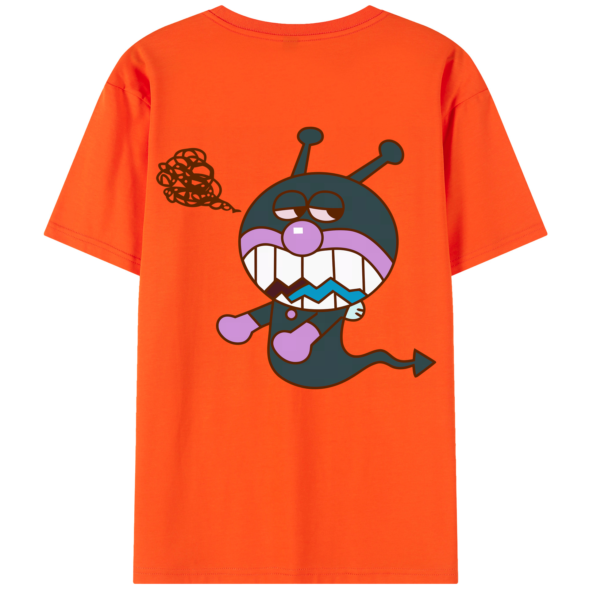 （画像用） アンパンマン Anpanman 綿100％半袖Tシャツ（背面プリント）