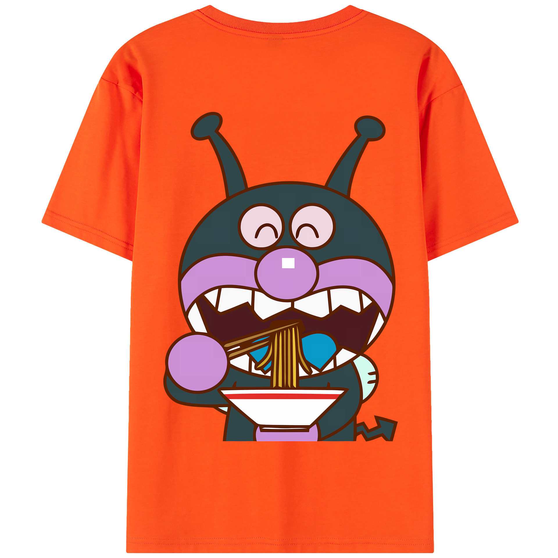 （画像用） アンパンマン Anpanman 綿100％半袖Tシャツ（背面プリント）