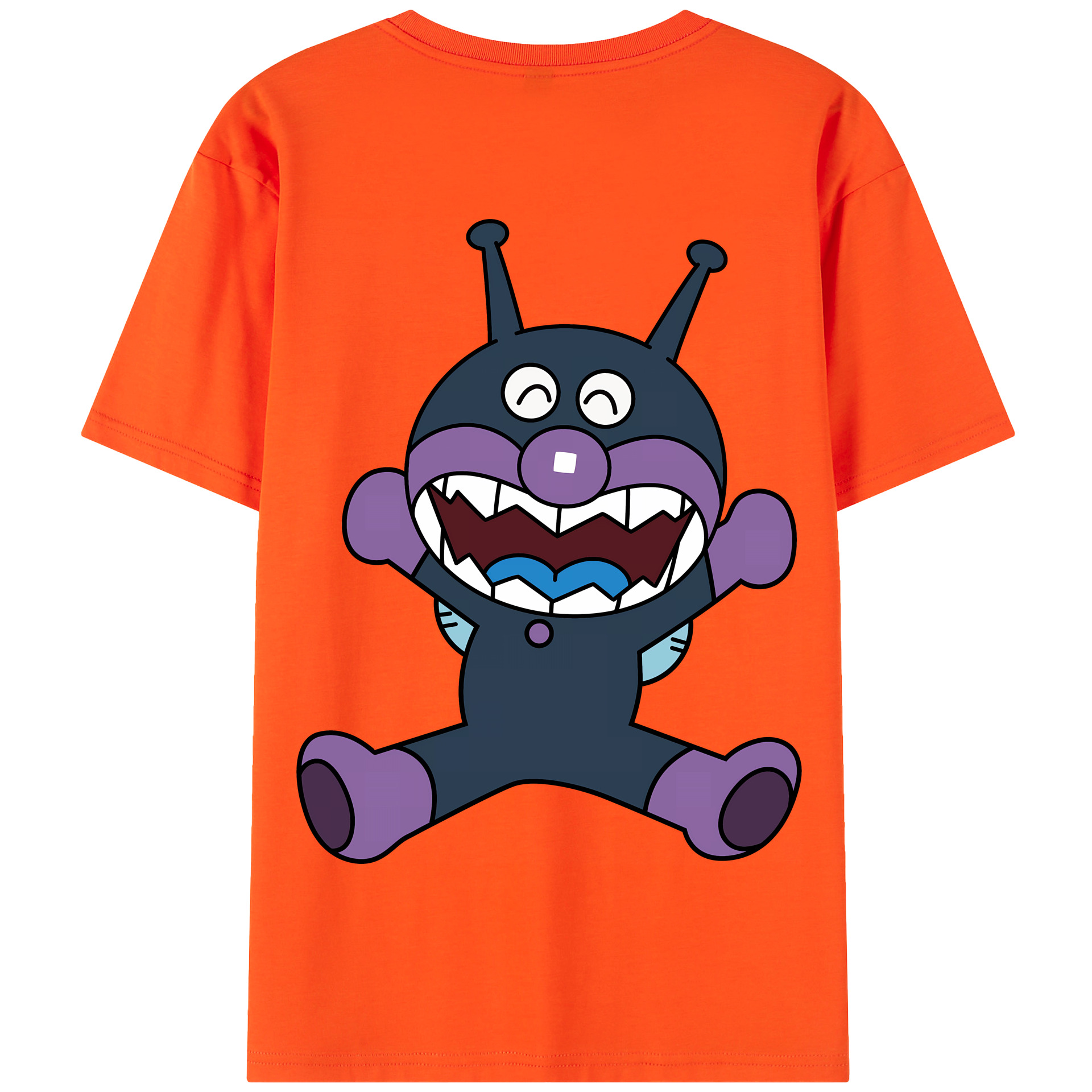 （画像用） アンパンマン Anpanman 綿100％半袖Tシャツ（背面プリント）
