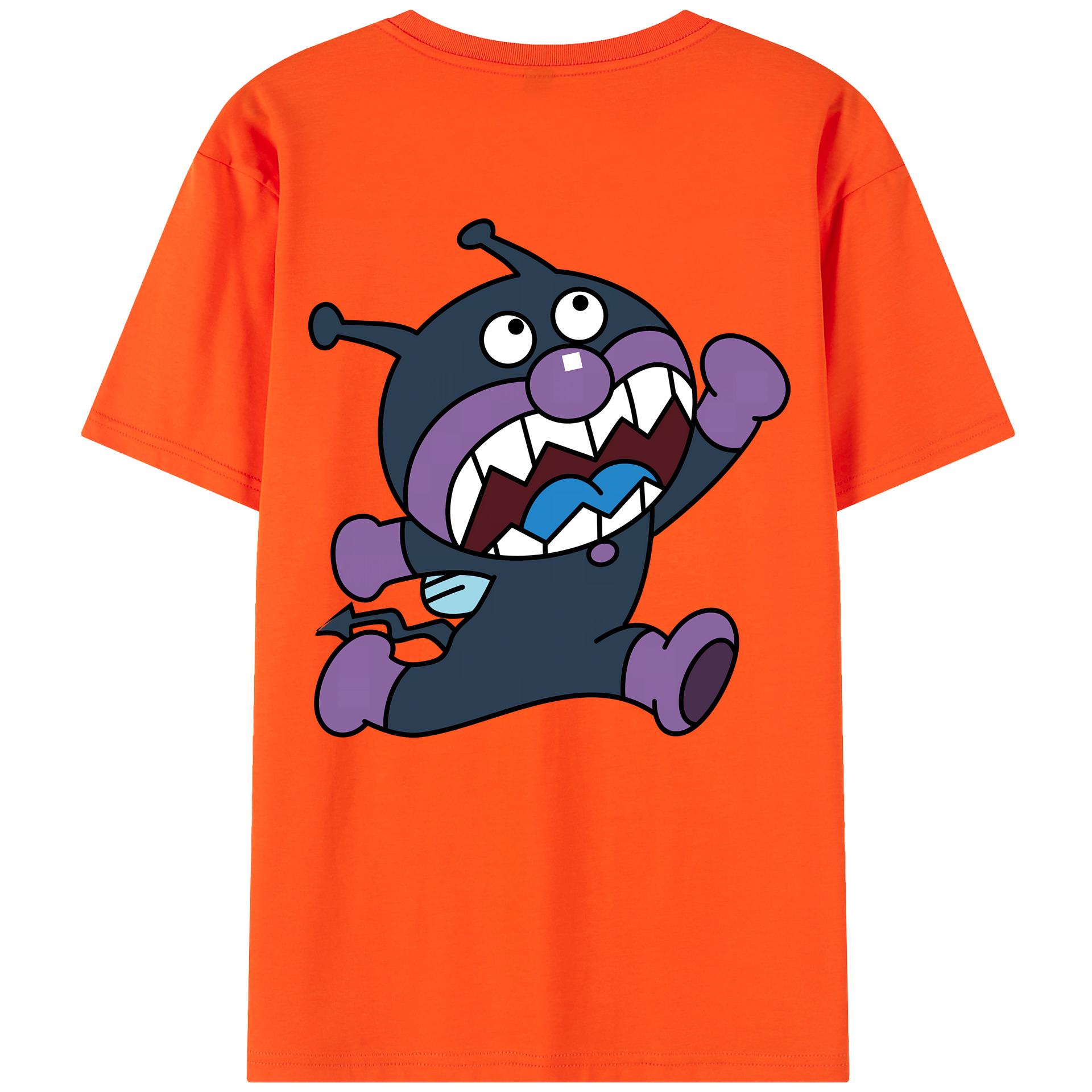 （画像用） アンパンマン Anpanman 綿100％半袖Tシャツ（背面プリント）