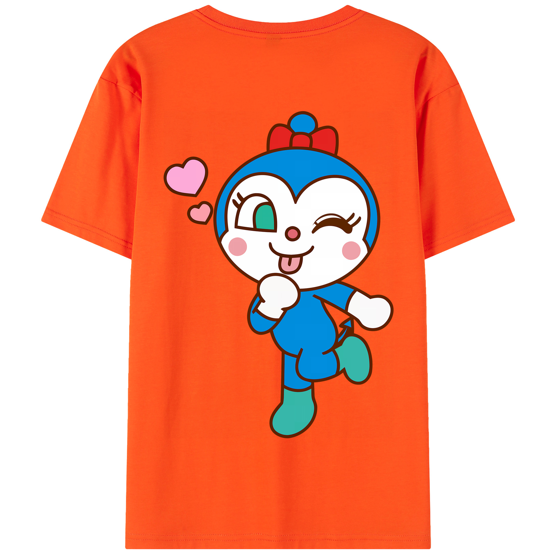 （画像用） アンパンマン Anpanman 綿100％半袖Tシャツ（背面プリント）