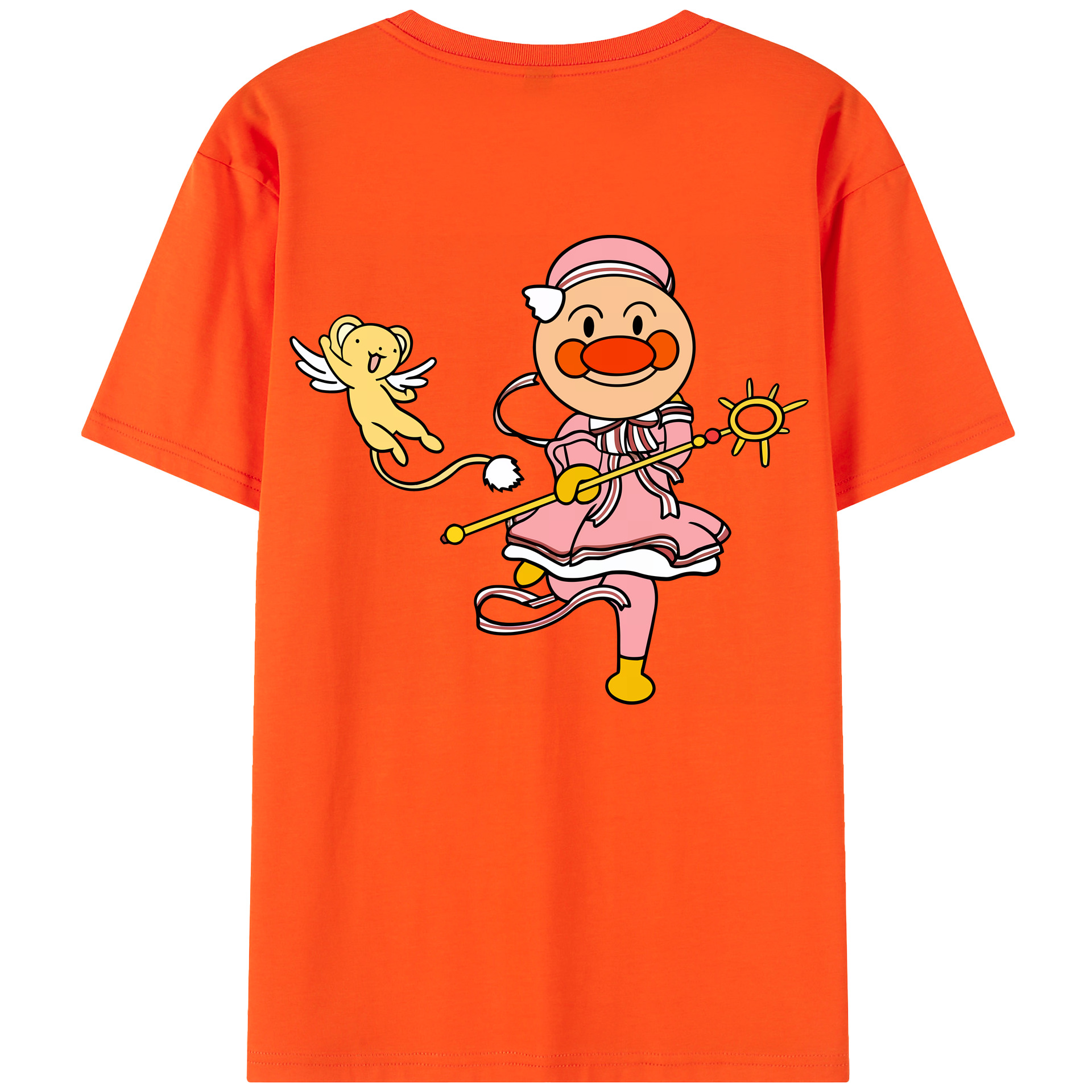 （画像用） アンパンマン Anpanman 綿100％半袖Tシャツ（背面プリント）
