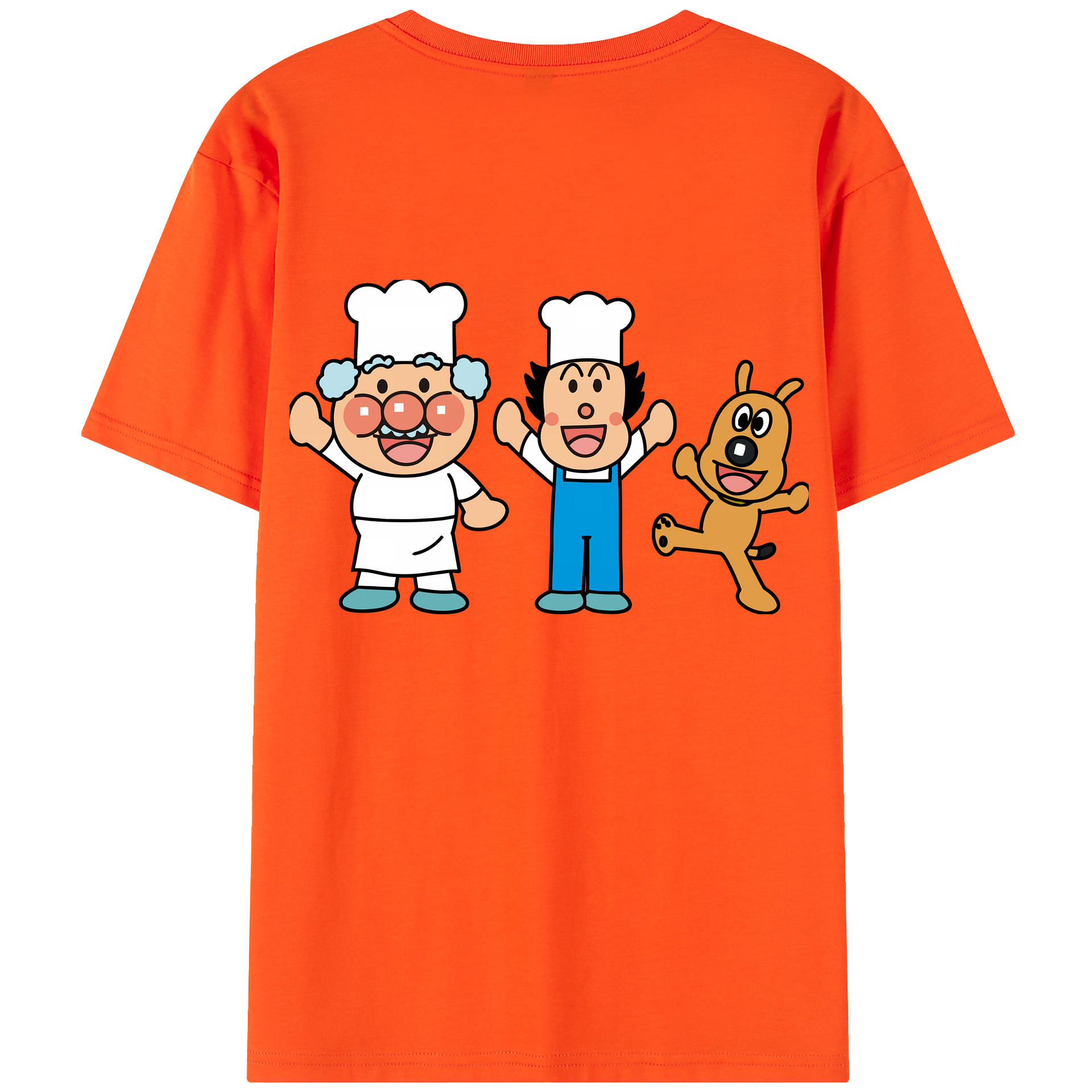 （画像用） アンパンマン Anpanman 綿100％半袖Tシャツ（背面プリント）