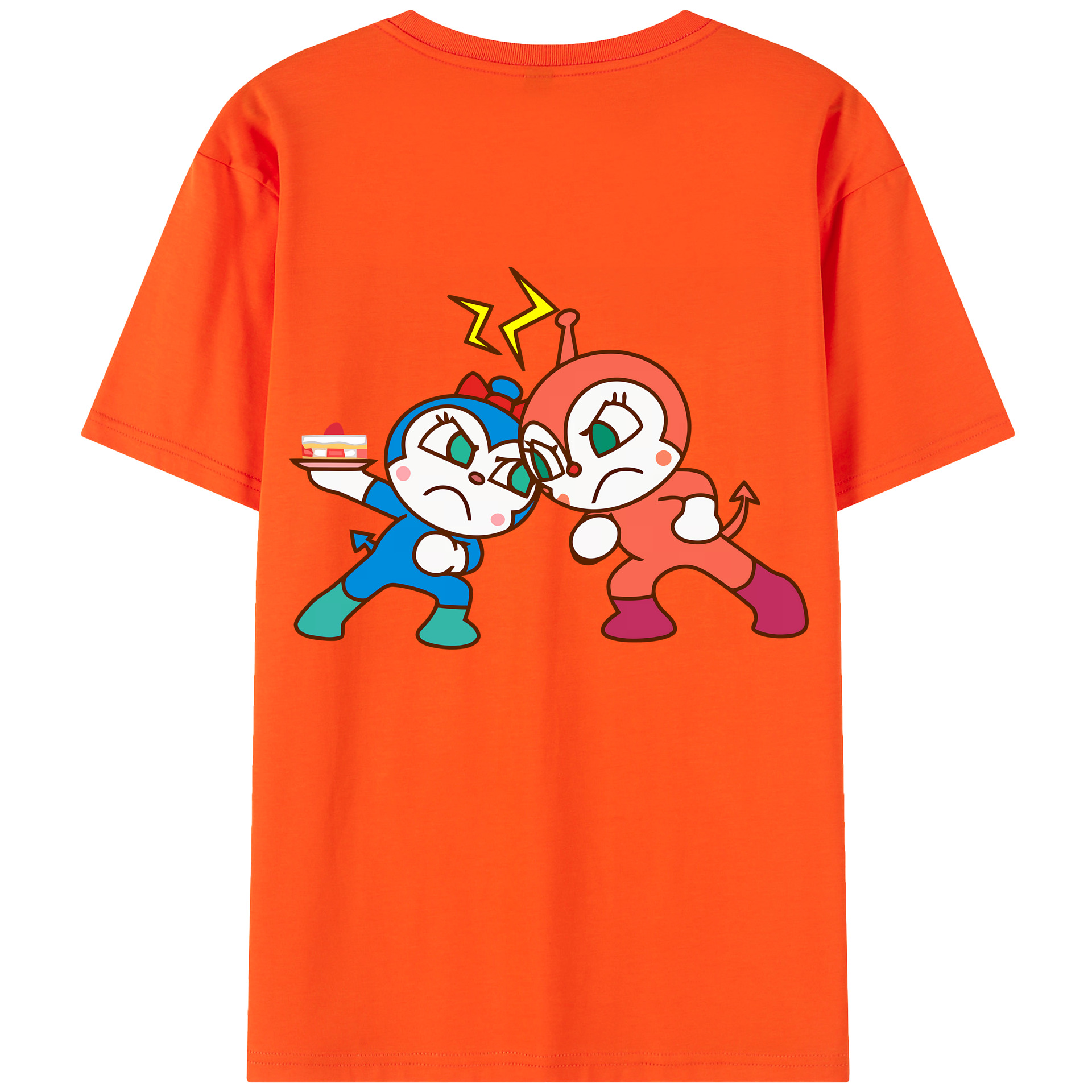 （画像用） アンパンマン Anpanman 綿100％半袖Tシャツ（背面プリント）