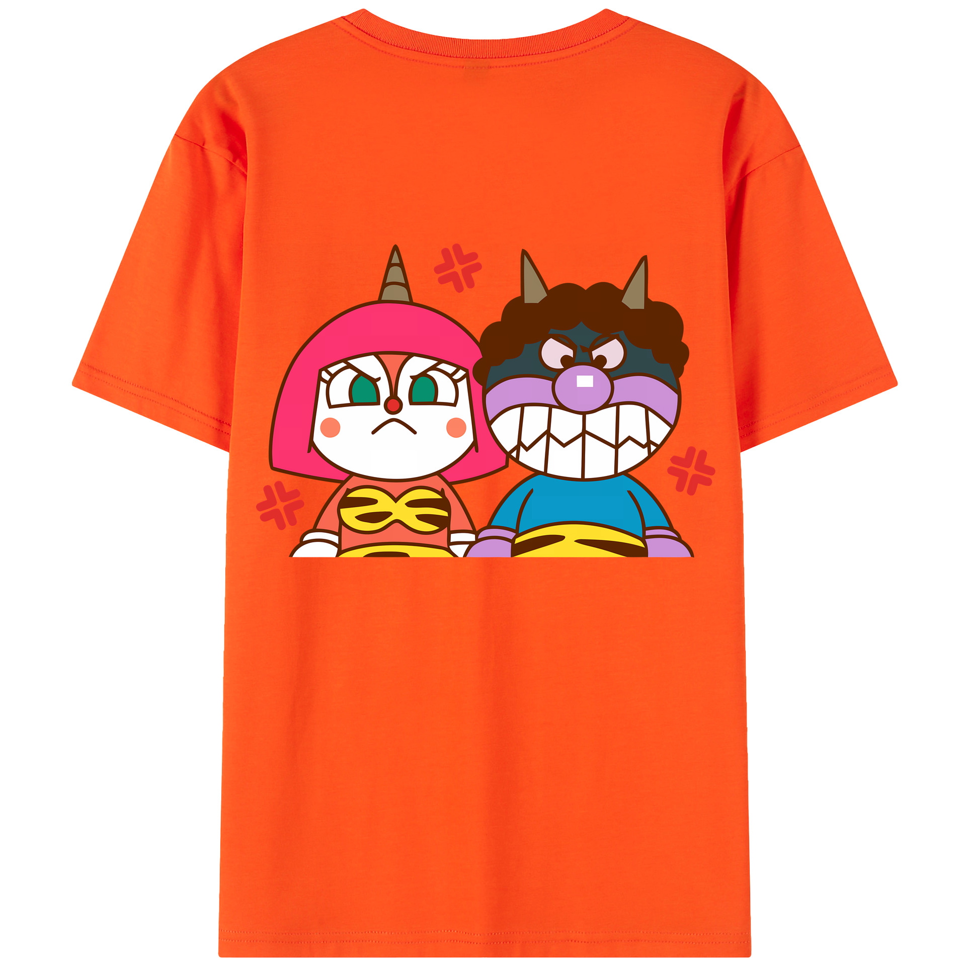 （画像用） アンパンマン Anpanman 綿100％半袖Tシャツ（背面プリント）