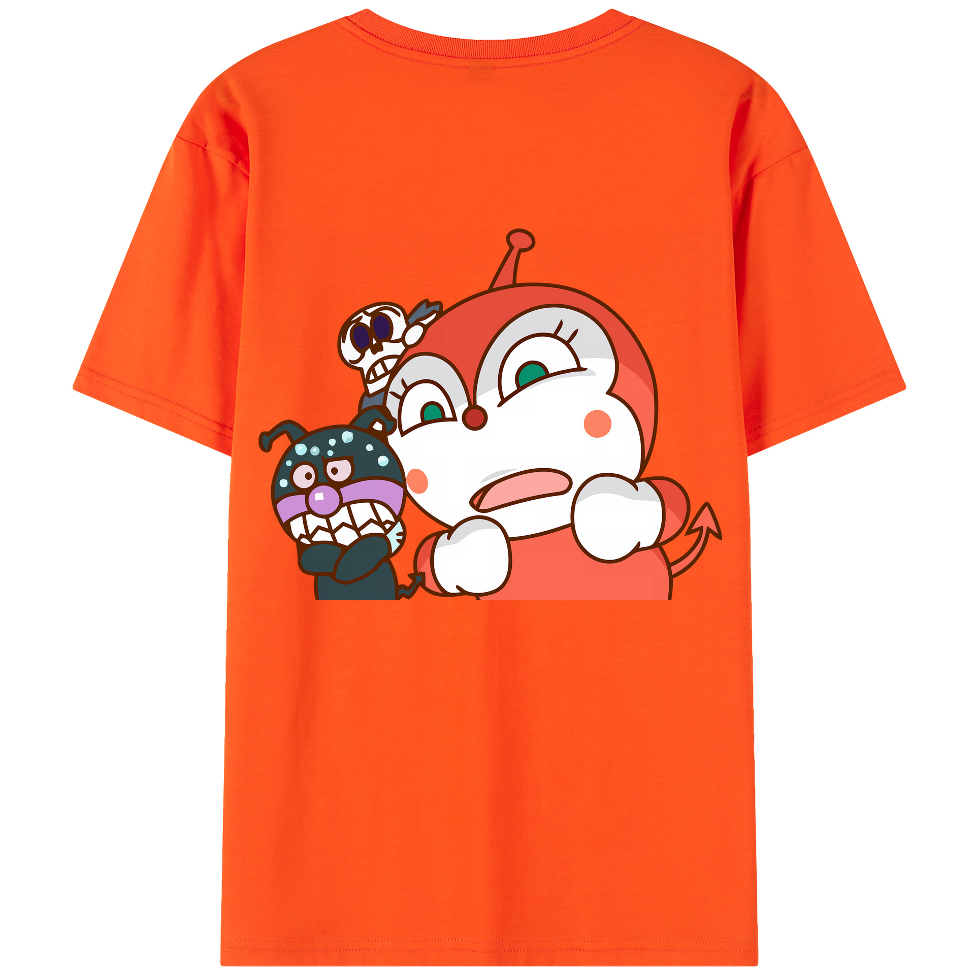 （画像用） アンパンマン Anpanman 綿100％半袖Tシャツ（背面プリント）