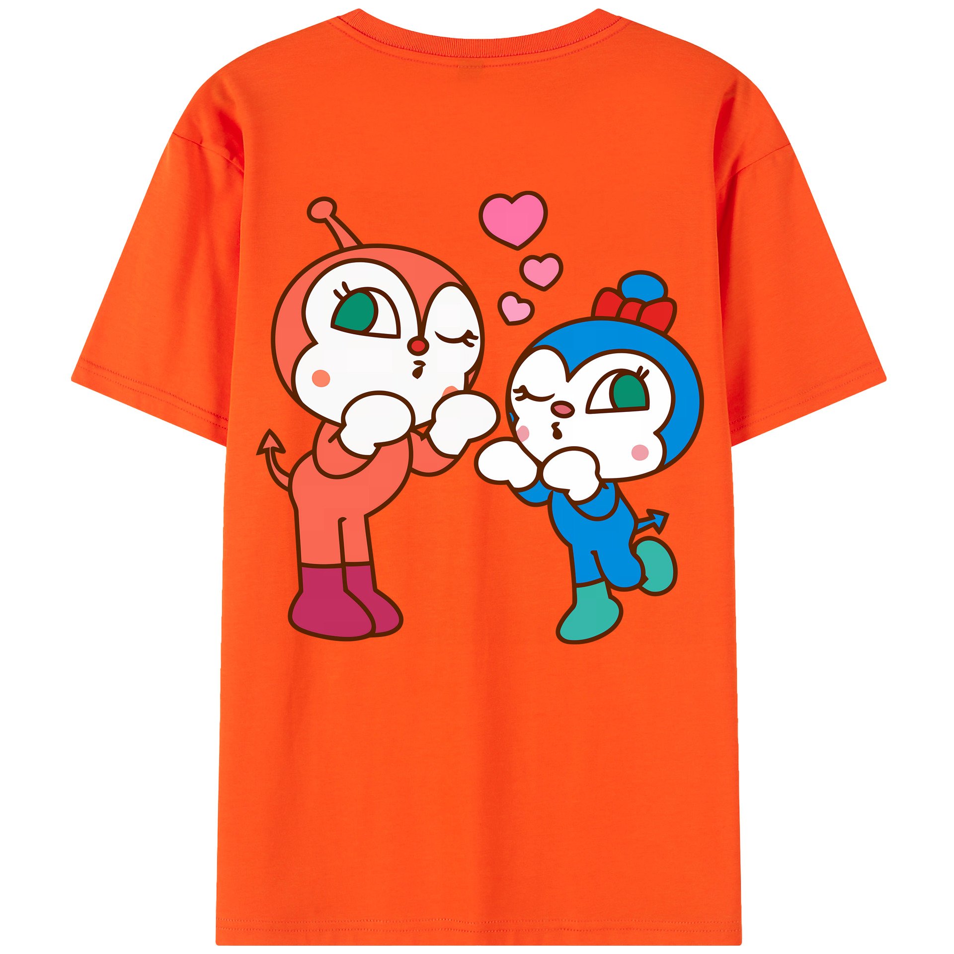 （画像用） アンパンマン Anpanman 綿100％半袖Tシャツ（背面プリント）