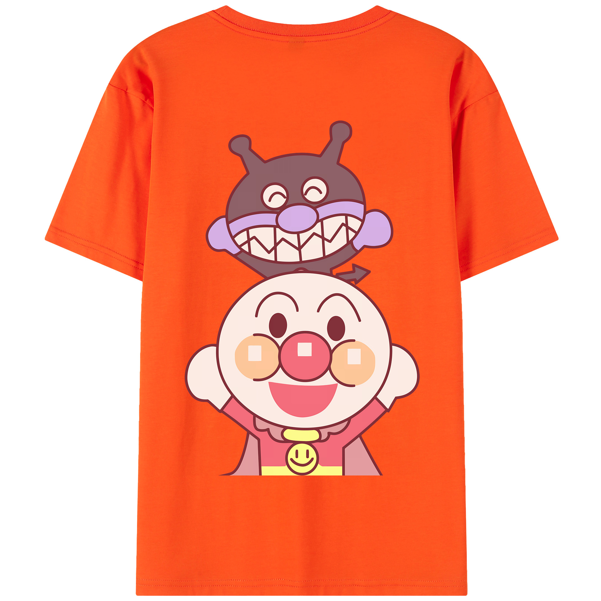 アンパンマン Anpanman 綿100％半袖Tシャツ（背面プリント）