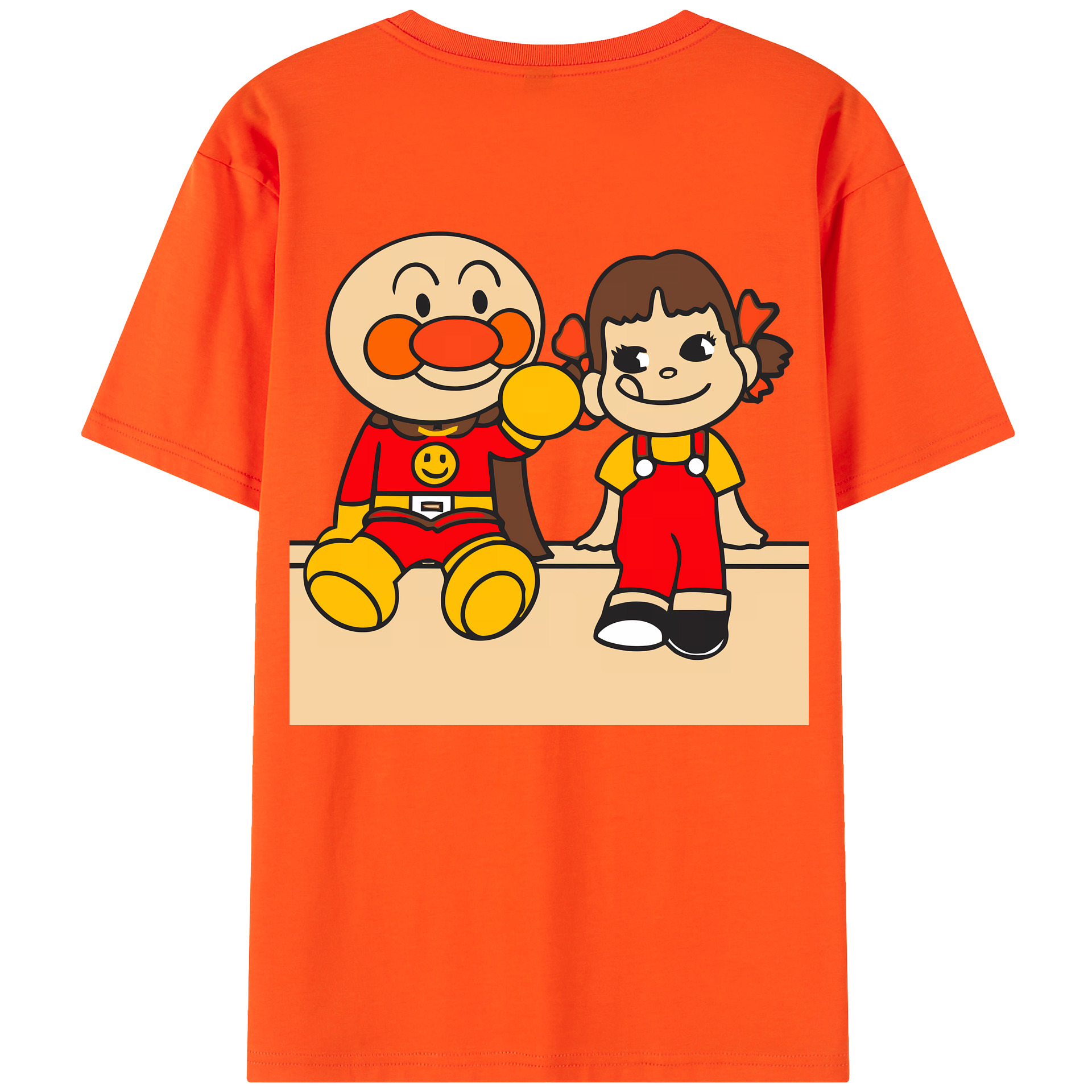 （画像用） アンパンマン Anpanman 綿100％半袖Tシャツ（背面プリント）