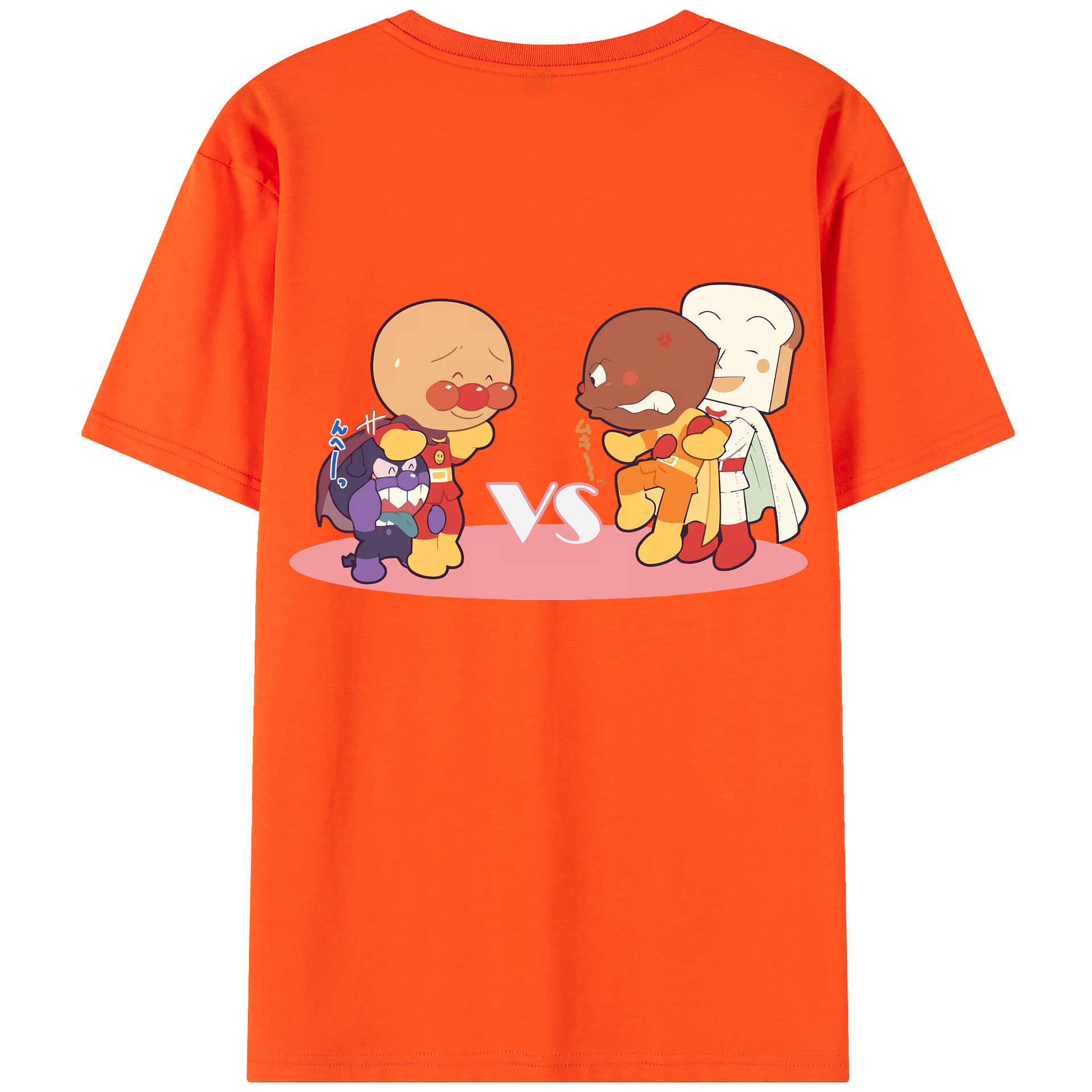 （画像用） アンパンマン Anpanman 綿100％半袖Tシャツ（背面プリント）
