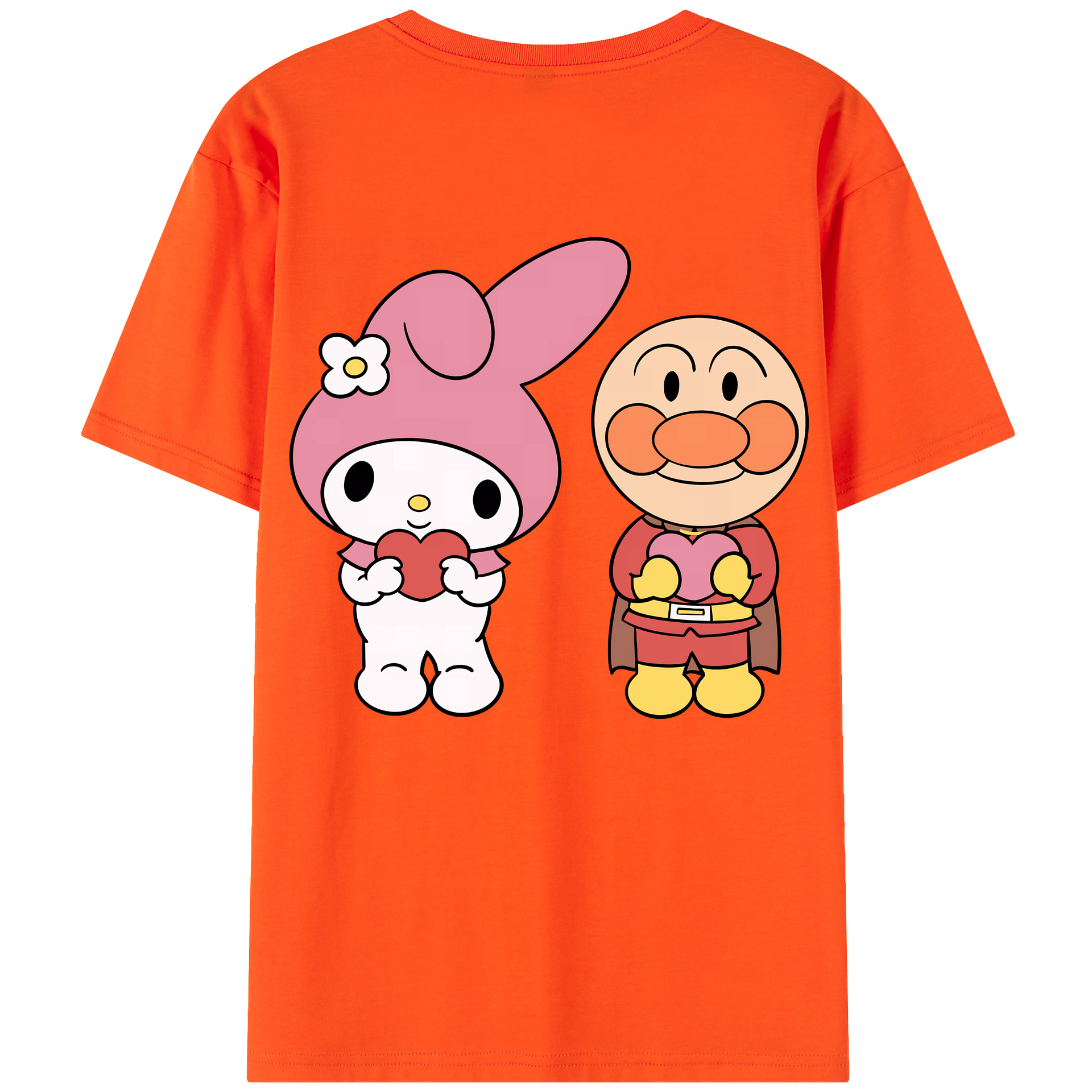 （画像用） アンパンマン Anpanman 綿100％半袖Tシャツ（背面プリント）