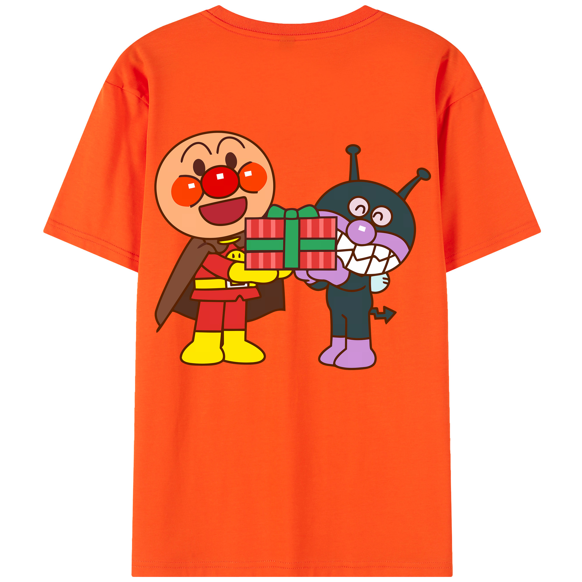 （画像用） アンパンマン Anpanman 綿100％半袖Tシャツ（背面プリント）