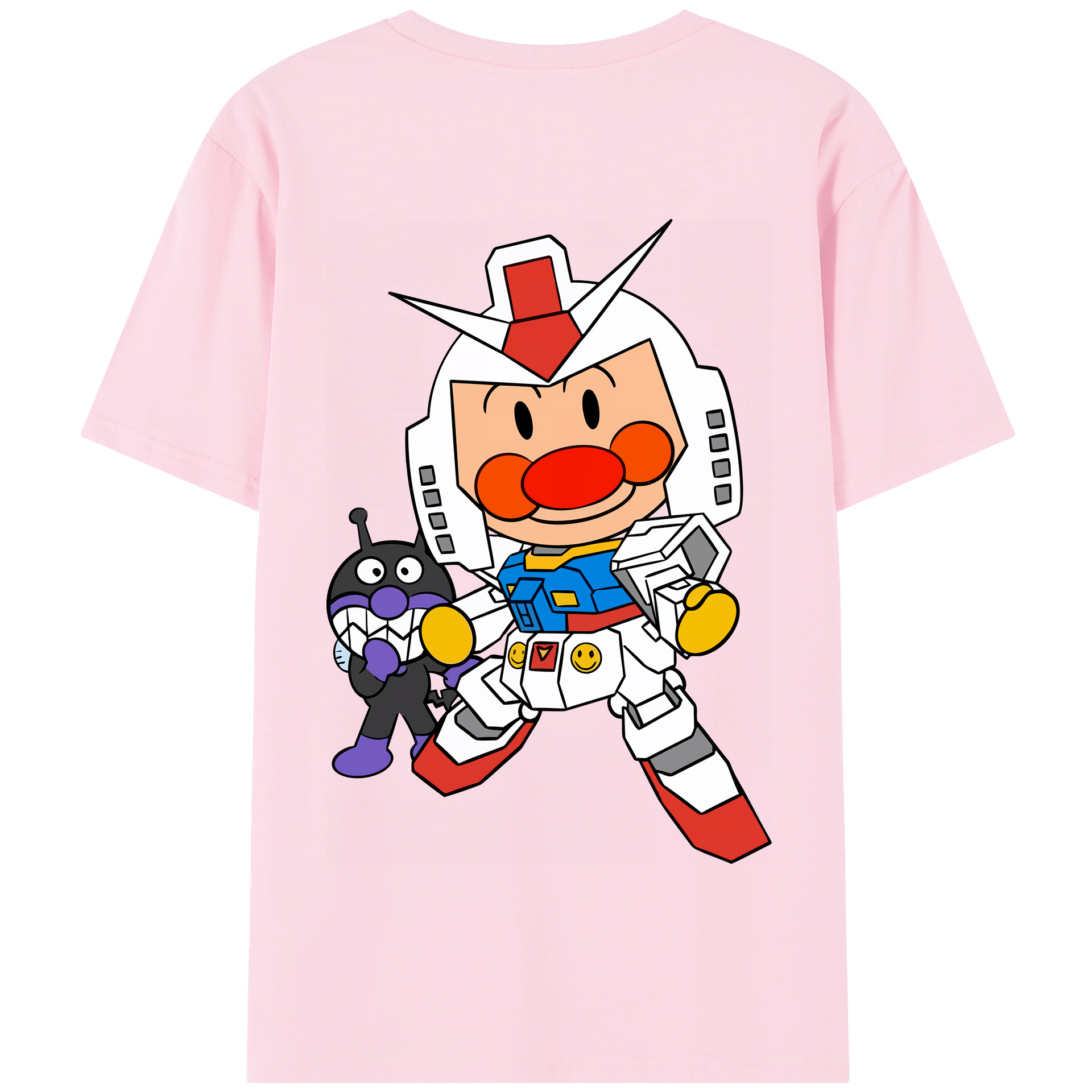 （画像用） アンパンマン Anpanman 綿100％半袖Tシャツ（背面プリント）