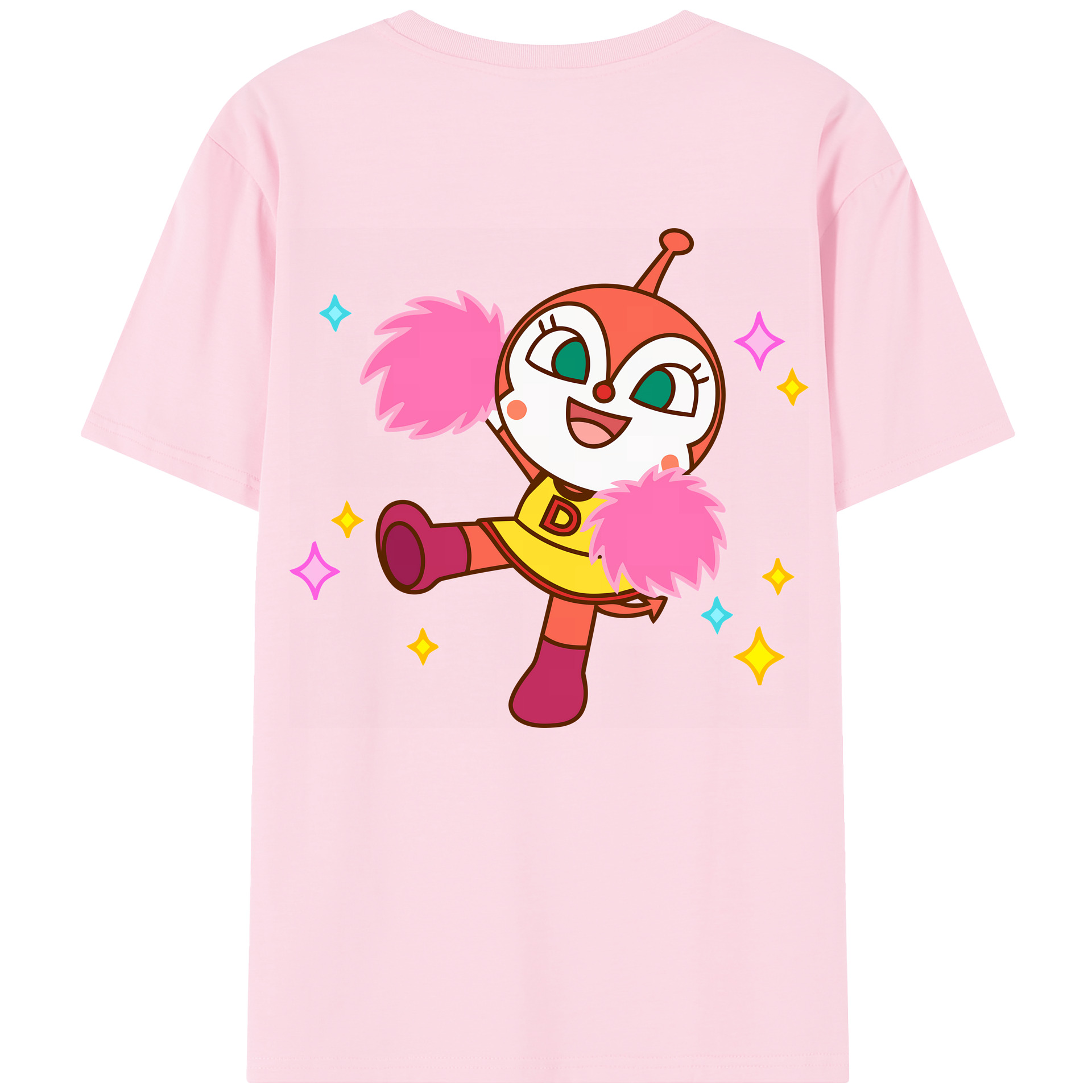 （画像用） アンパンマン Anpanman 綿100％半袖Tシャツ（背面プリント）