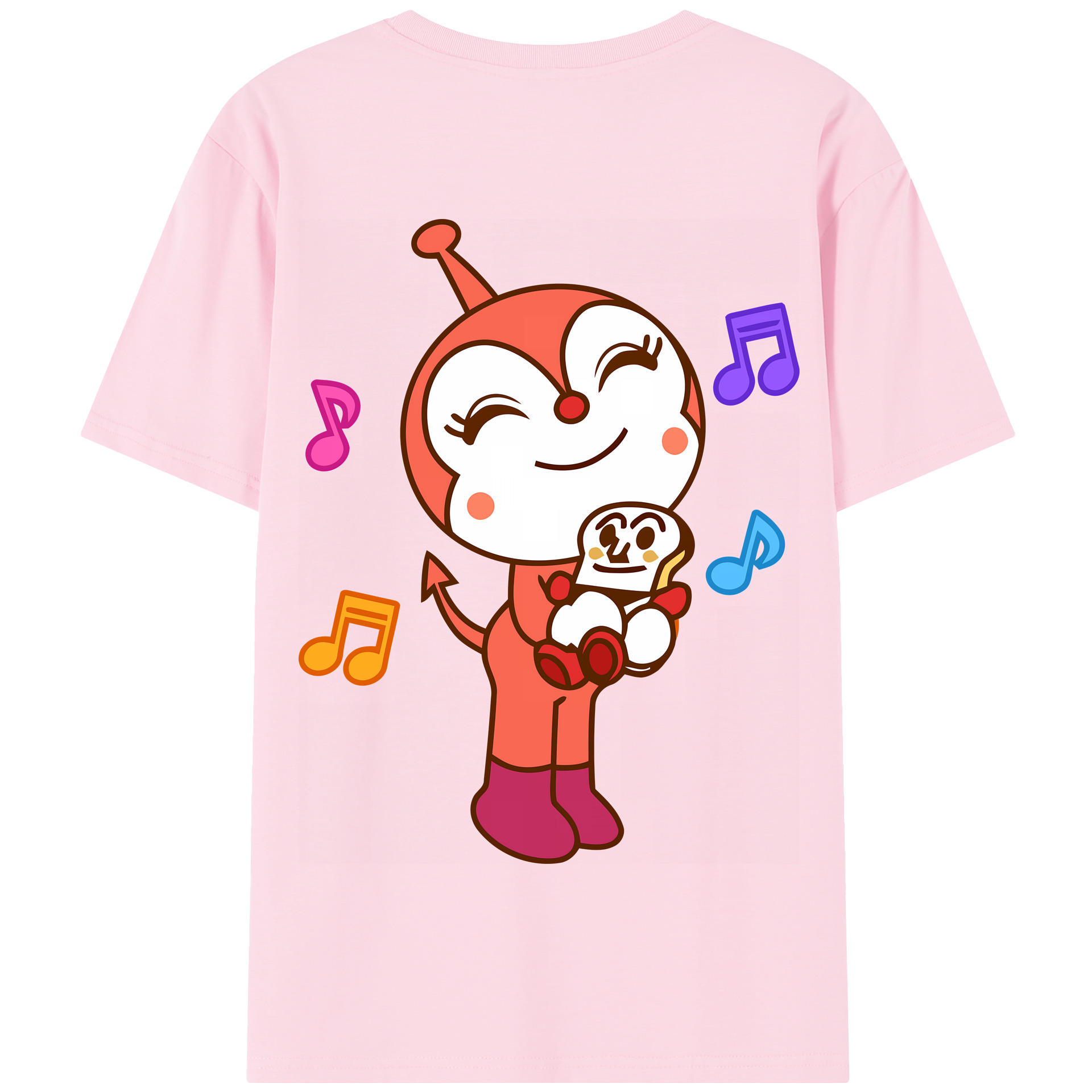 （画像用） アンパンマン Anpanman 綿100％半袖Tシャツ（背面プリント）