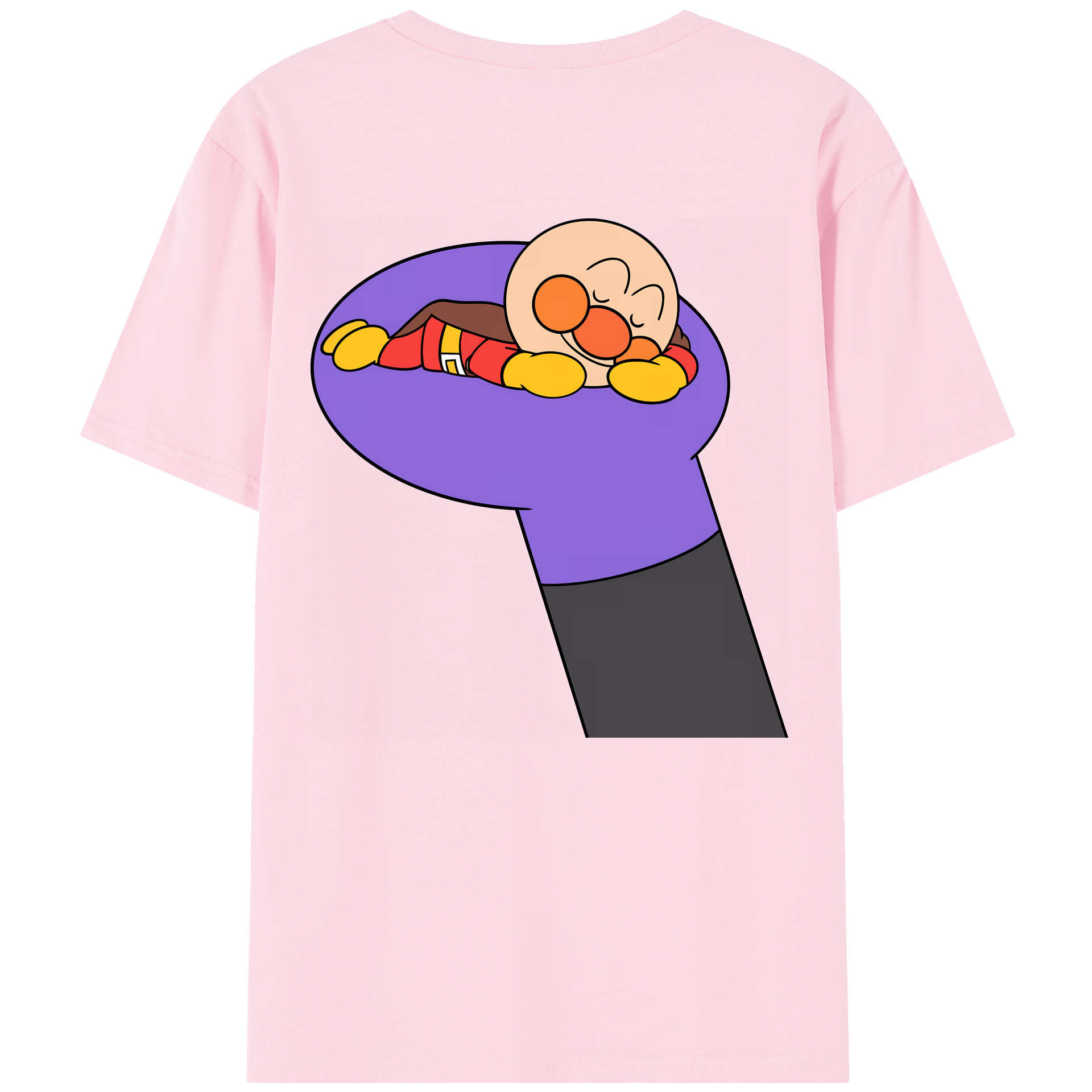 （画像用） アンパンマン Anpanman 綿100％半袖Tシャツ（背面プリント）