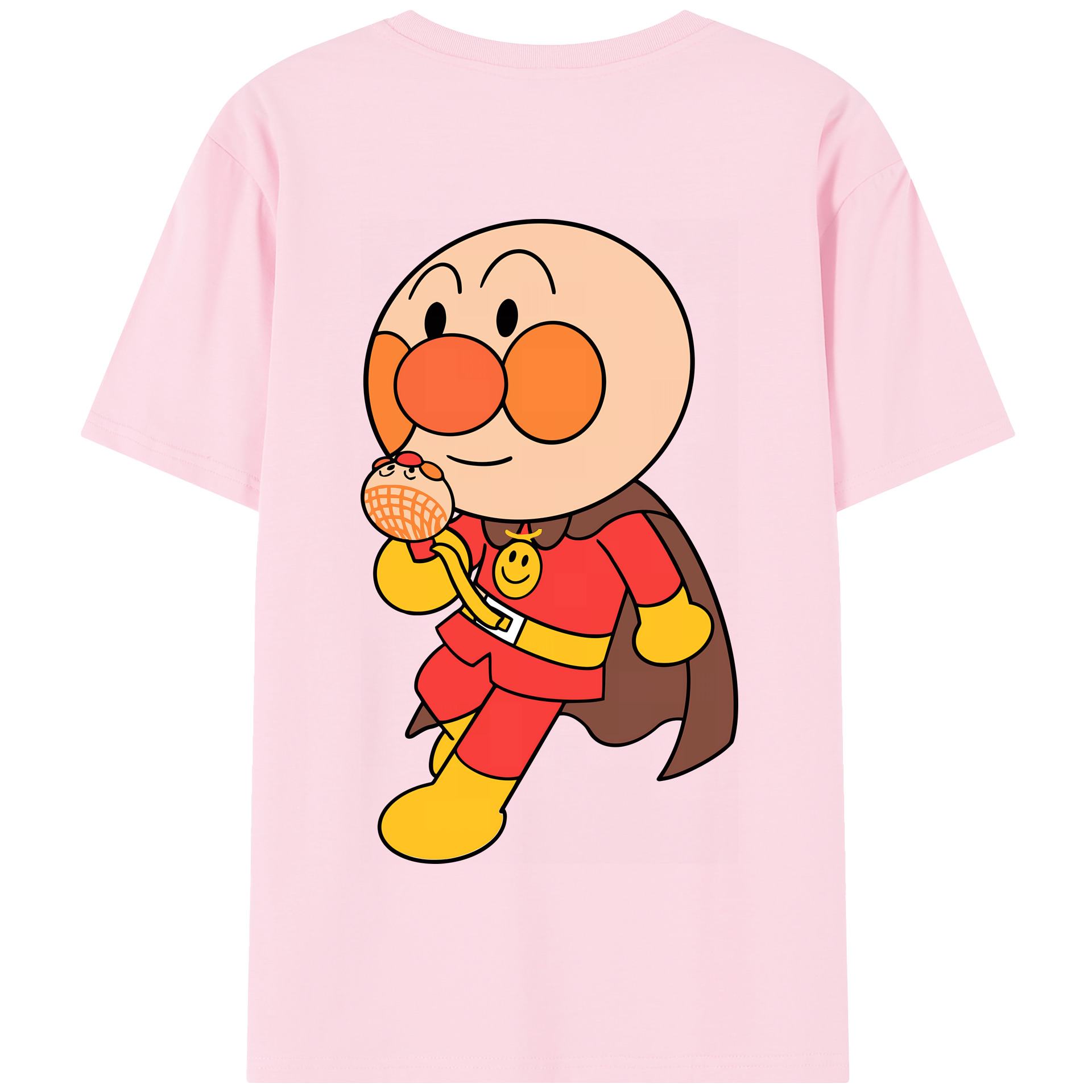 （画像用） アンパンマン Anpanman 綿100％半袖Tシャツ（背面プリント）