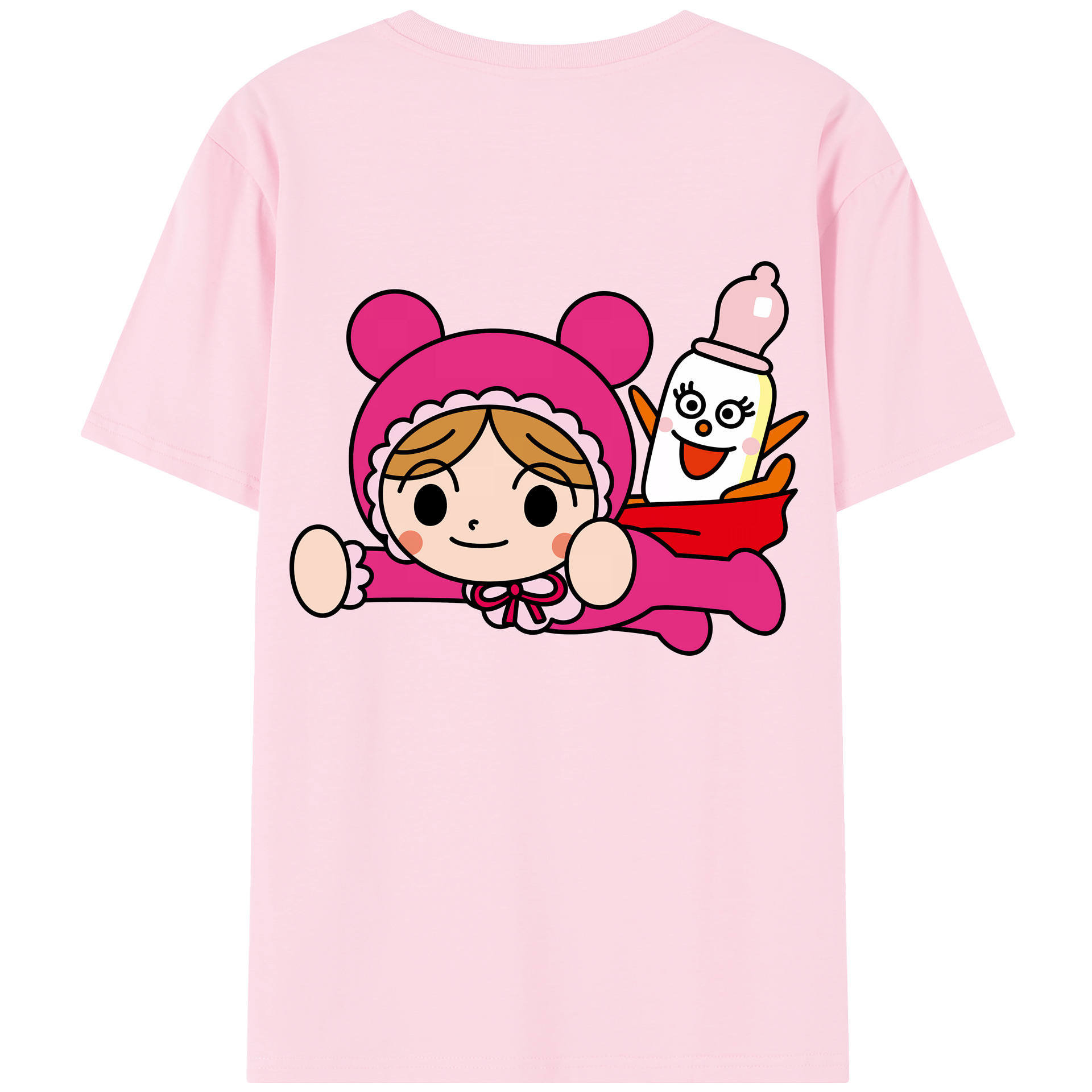 （画像用） アンパンマン Anpanman 綿100％半袖Tシャツ（背面プリント）