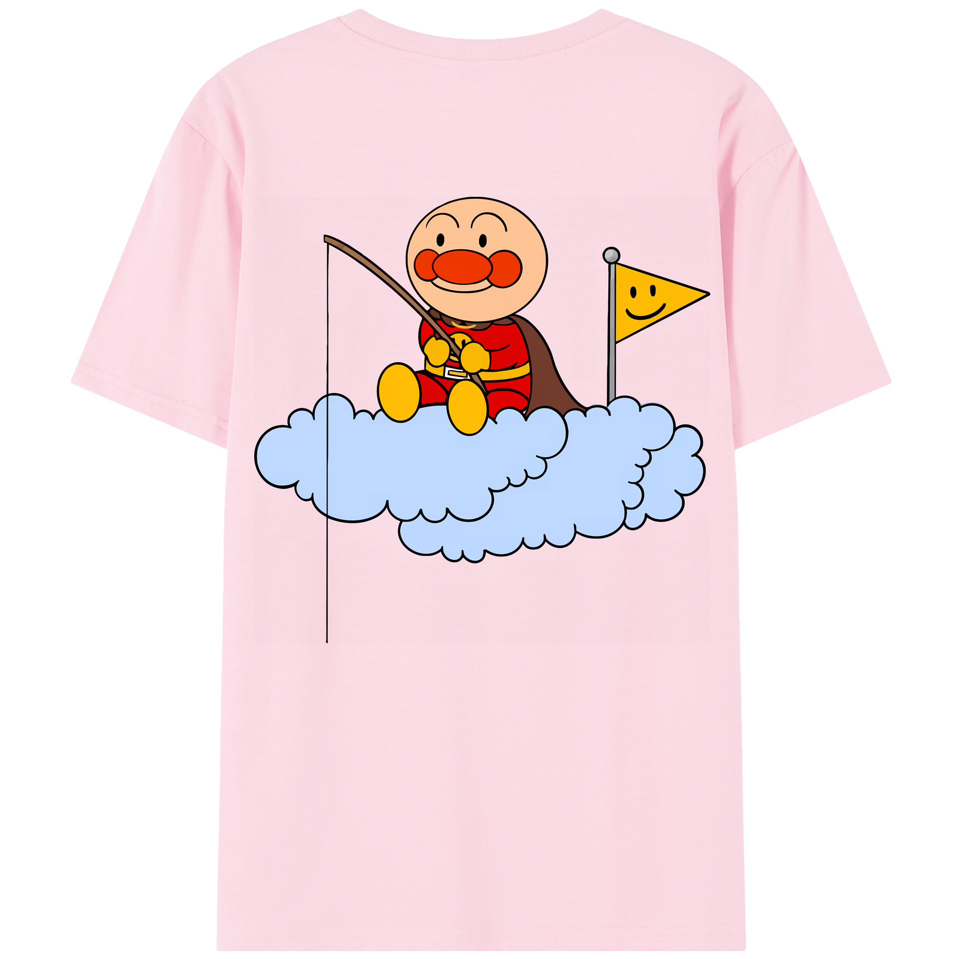 （画像用） アンパンマン Anpanman 綿100％半袖Tシャツ（背面プリント）