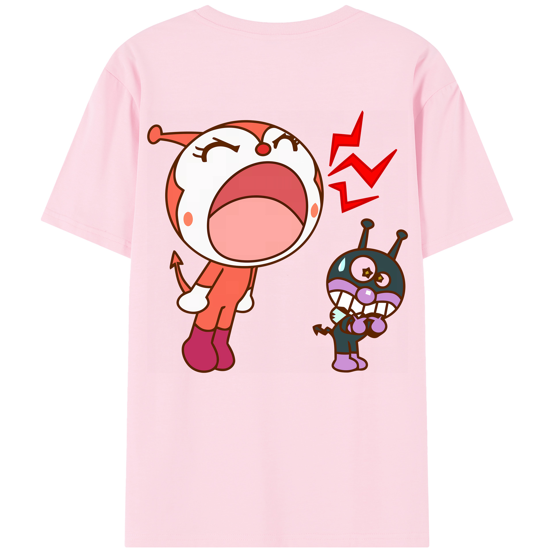 （画像用） アンパンマン Anpanman 綿100％半袖Tシャツ（背面プリント）
