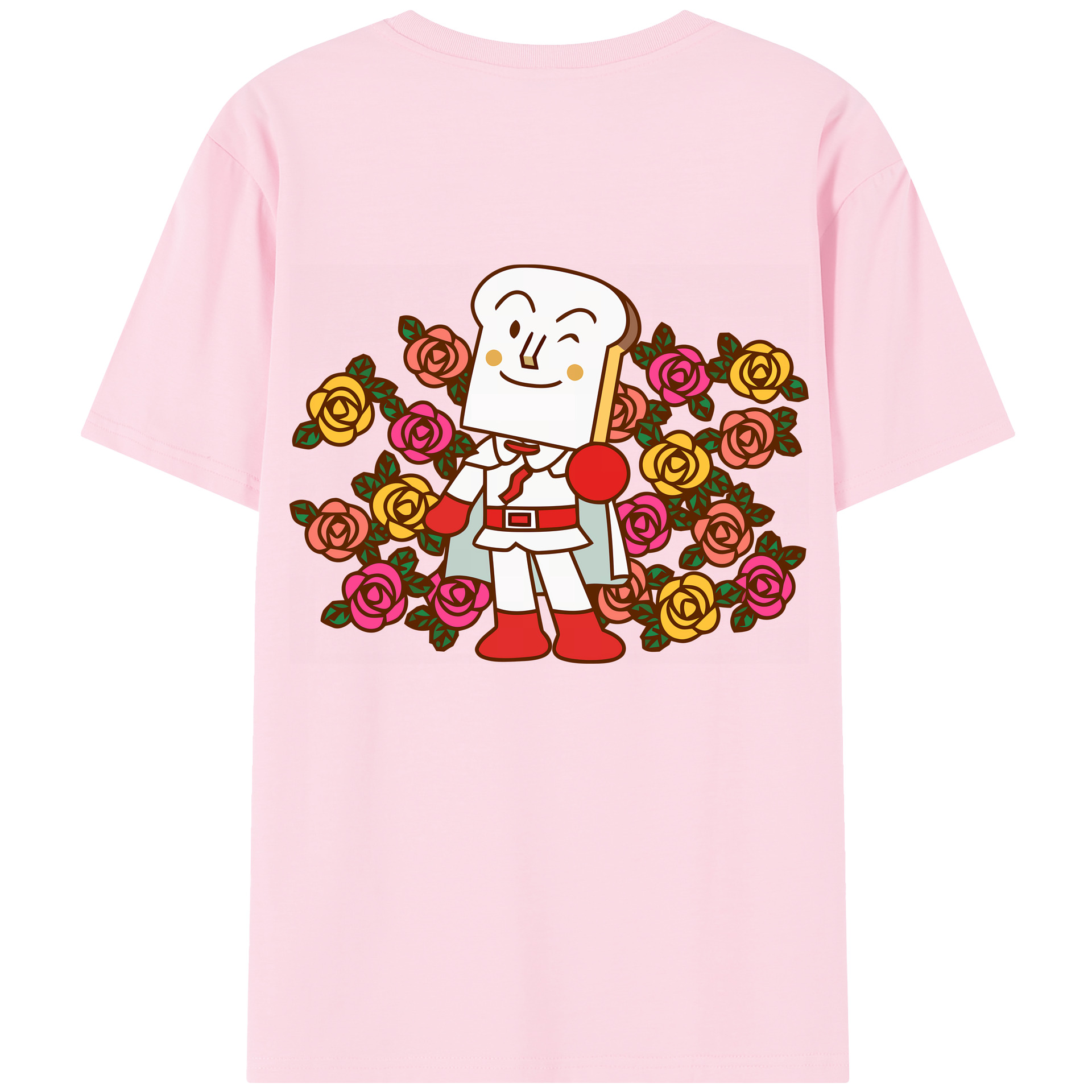 （画像用） アンパンマン Anpanman 綿100％半袖Tシャツ（背面プリント）