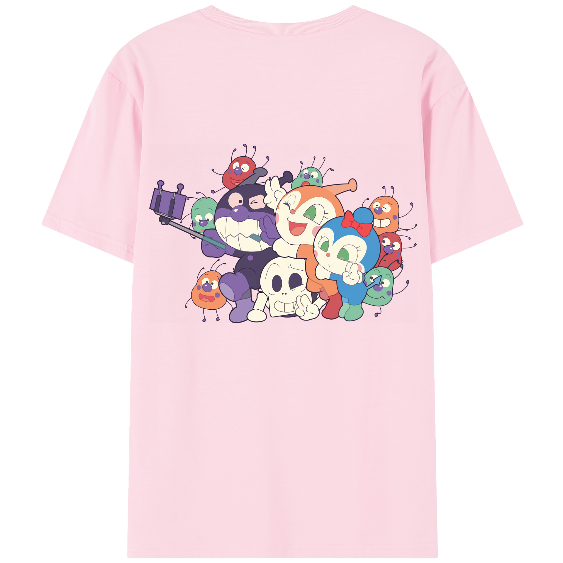 （画像用） アンパンマン Anpanman 綿100％半袖Tシャツ（背面プリント）