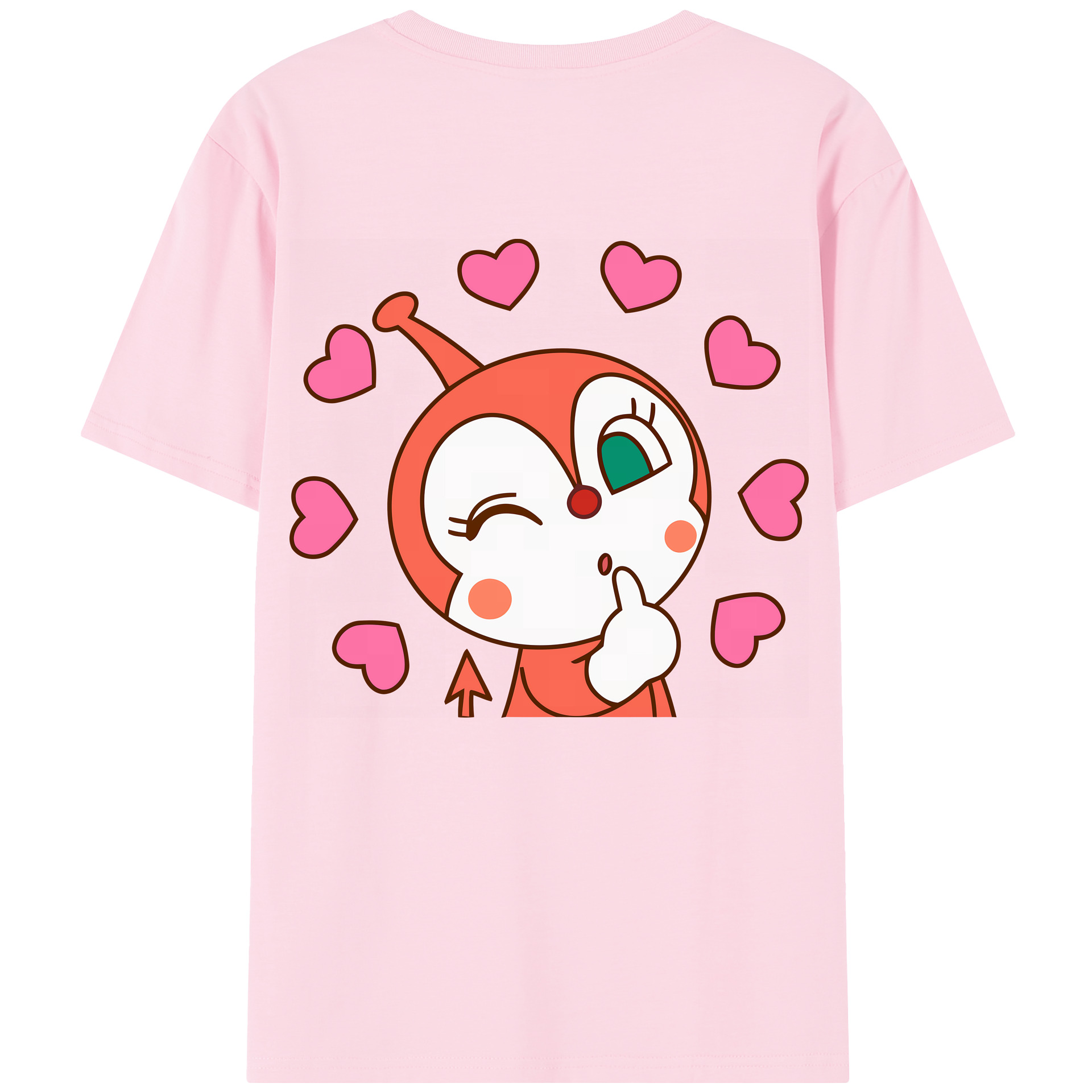 （画像用） アンパンマン Anpanman 綿100％半袖Tシャツ（背面プリント）