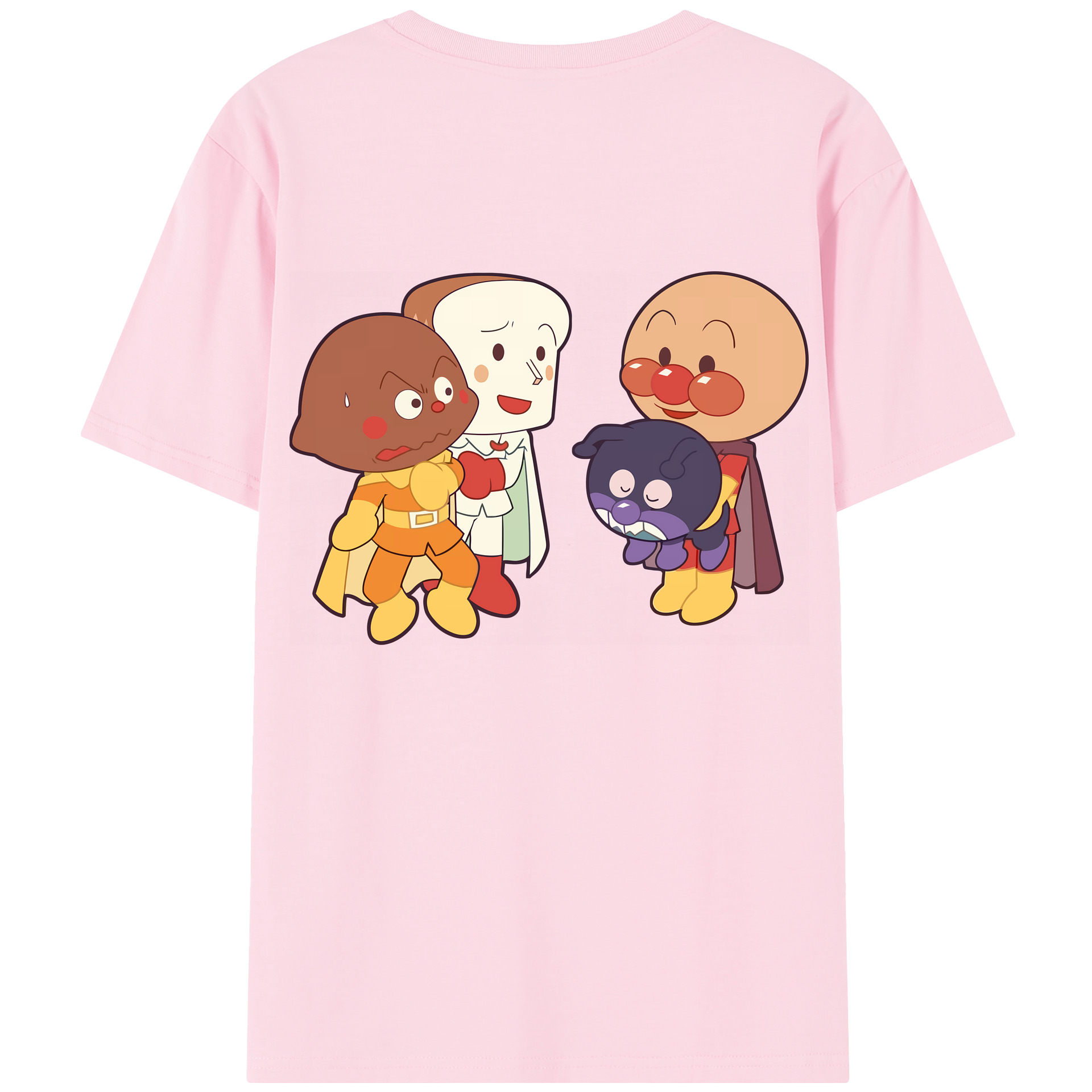 （画像用） アンパンマン Anpanman 綿100％半袖Tシャツ（背面プリント）