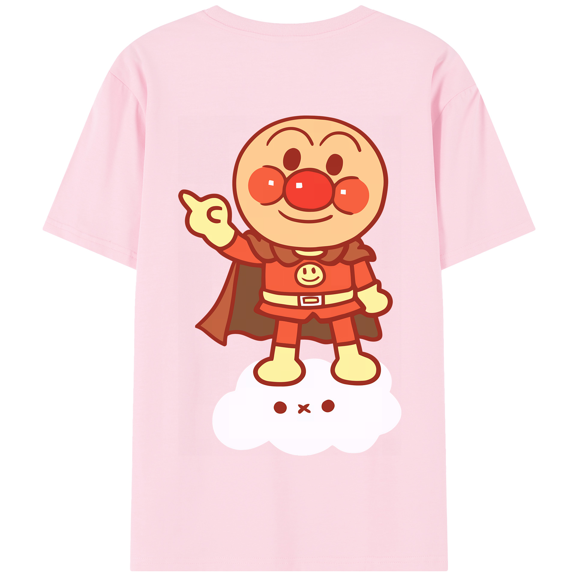 （画像用） アンパンマン Anpanman 綿100％半袖Tシャツ（背面プリント）