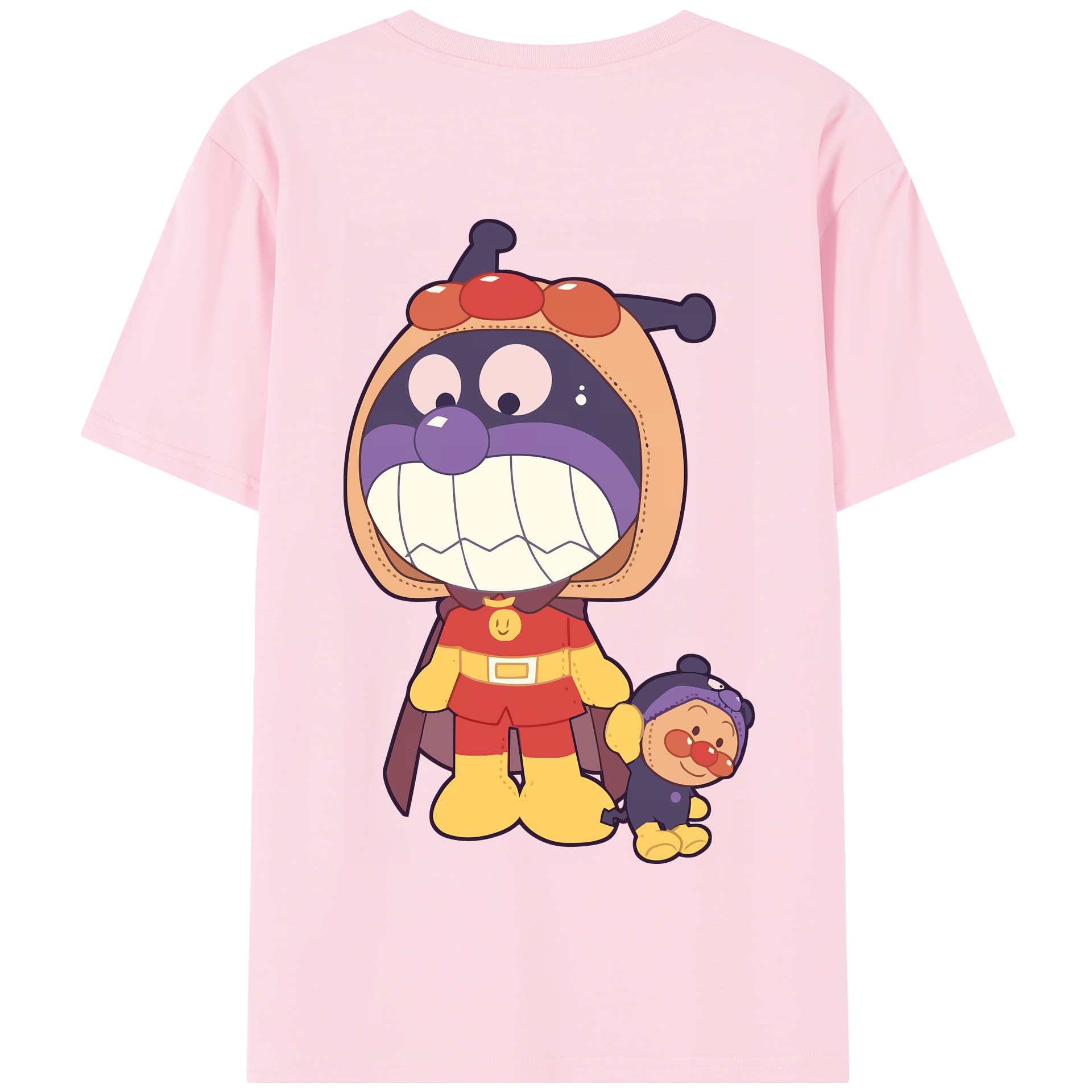 （画像用） アンパンマン Anpanman 綿100％半袖Tシャツ（背面プリント）