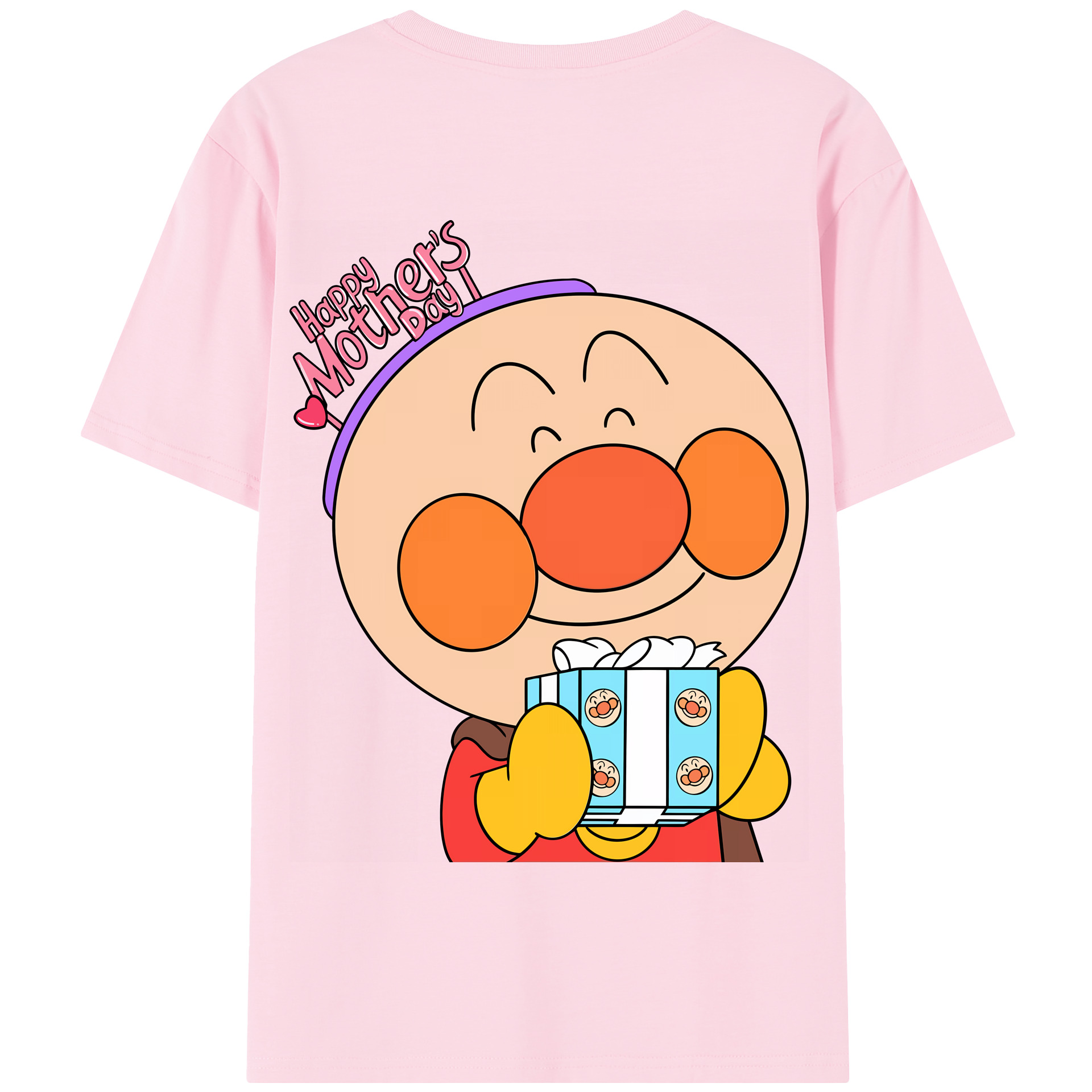 （画像用） アンパンマン Anpanman 綿100％半袖Tシャツ（背面プリント）