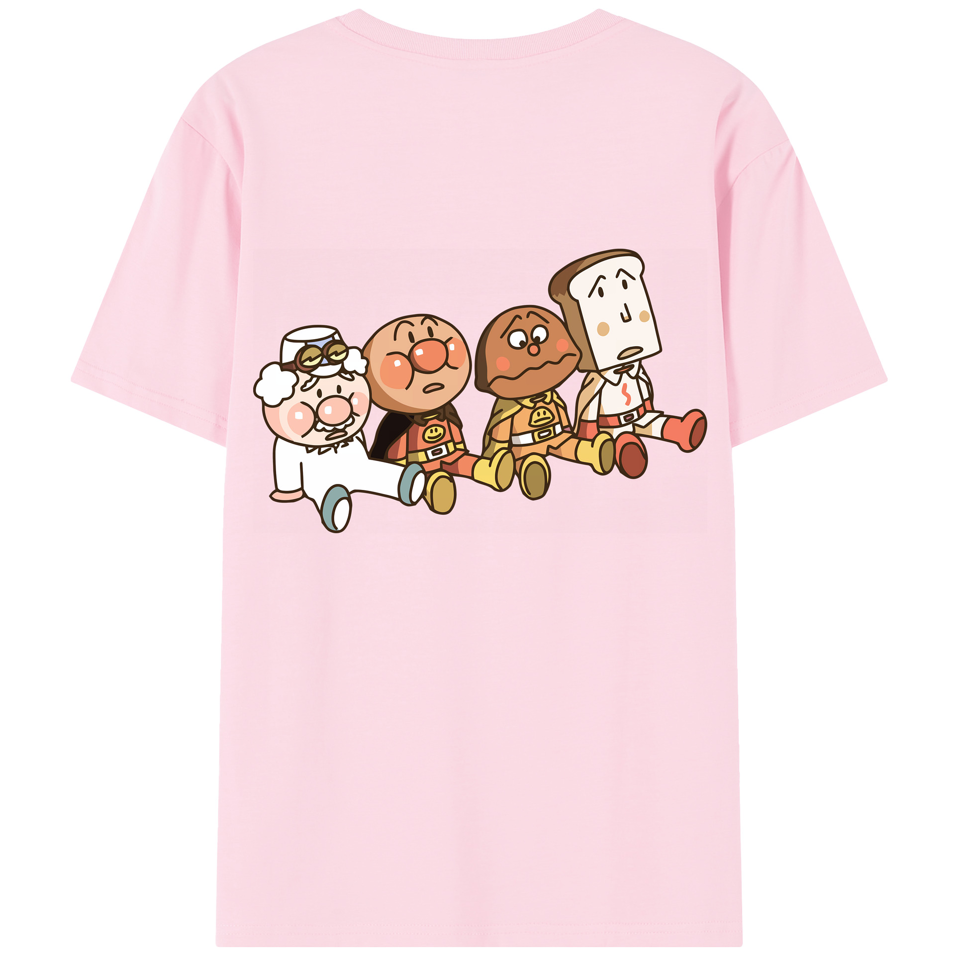 （画像用） アンパンマン Anpanman 綿100％半袖Tシャツ（背面プリント）