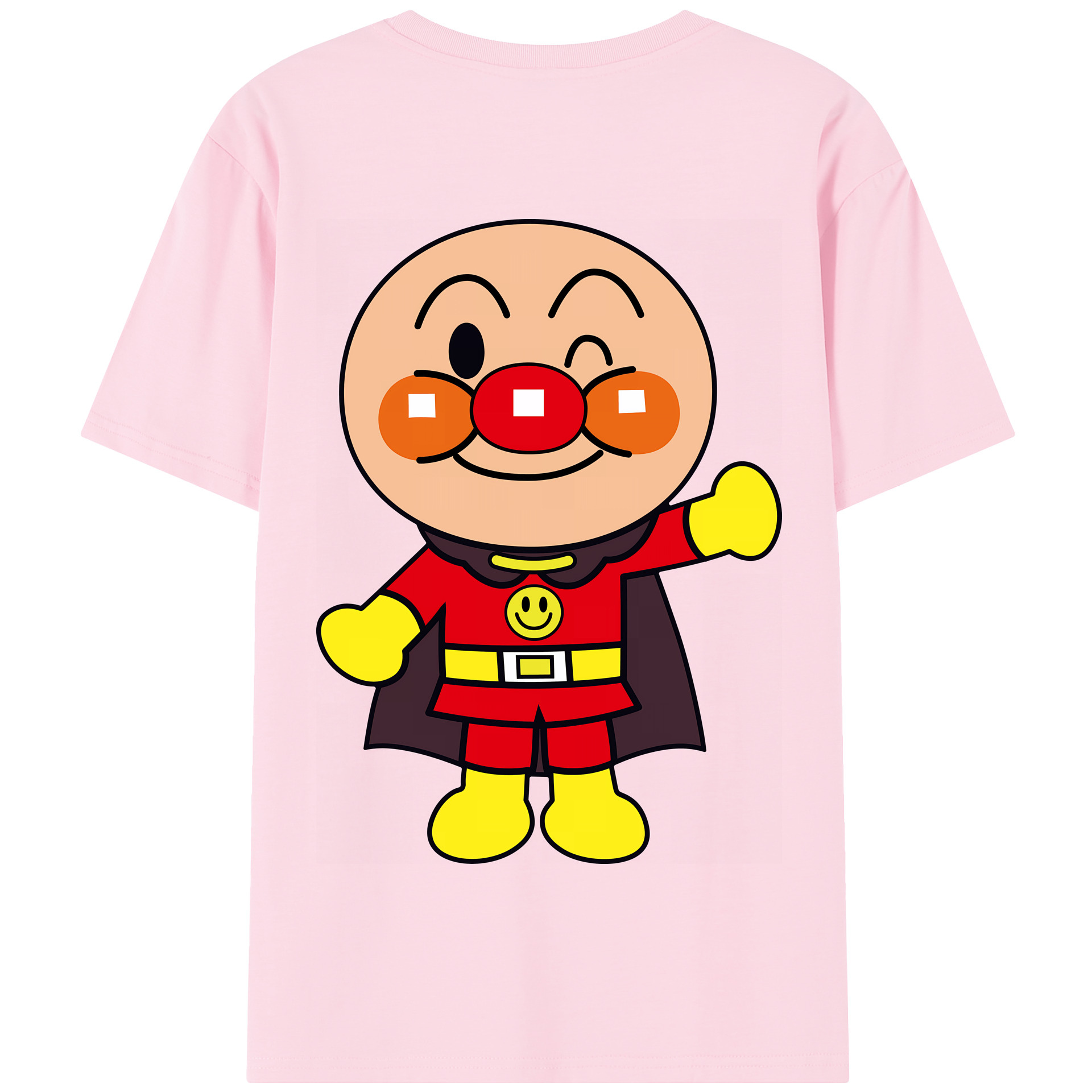 （画像用） アンパンマン Anpanman 綿100％半袖Tシャツ（背面プリント）