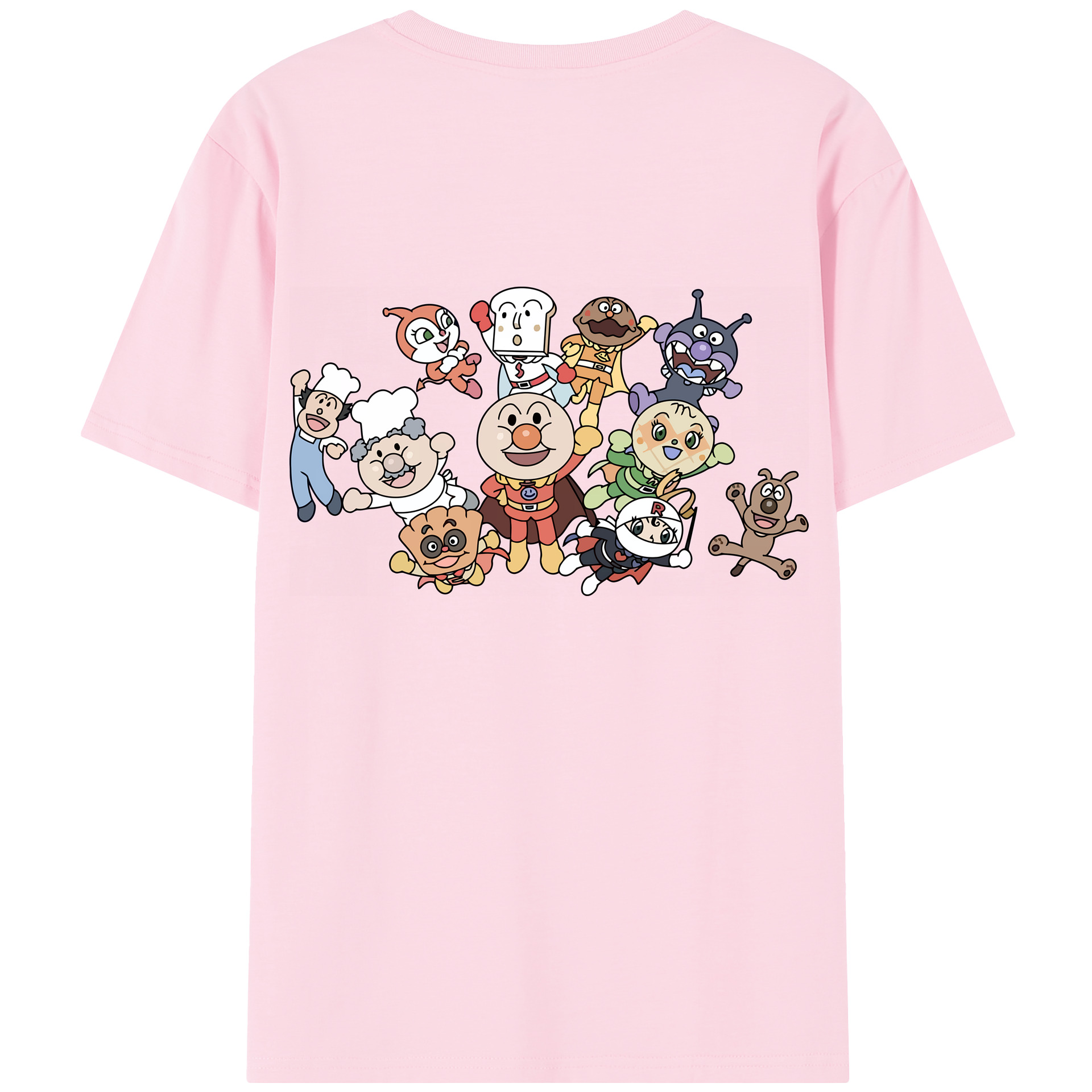 （画像用） アンパンマン Anpanman 綿100％半袖Tシャツ（背面プリント）
