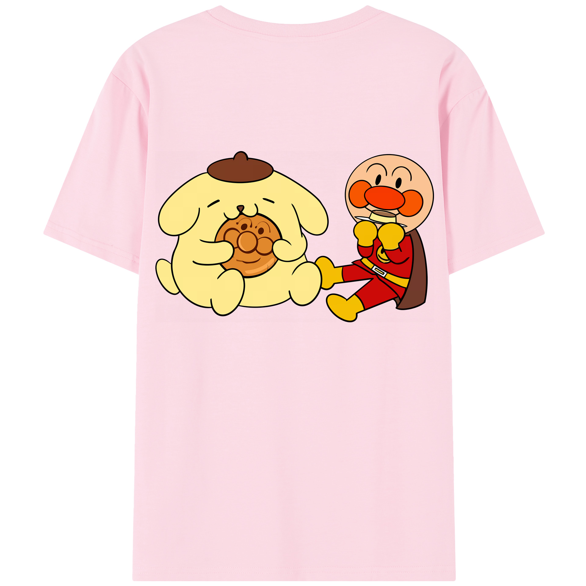 （画像用） アンパンマン Anpanman 綿100％半袖Tシャツ（背面プリント）