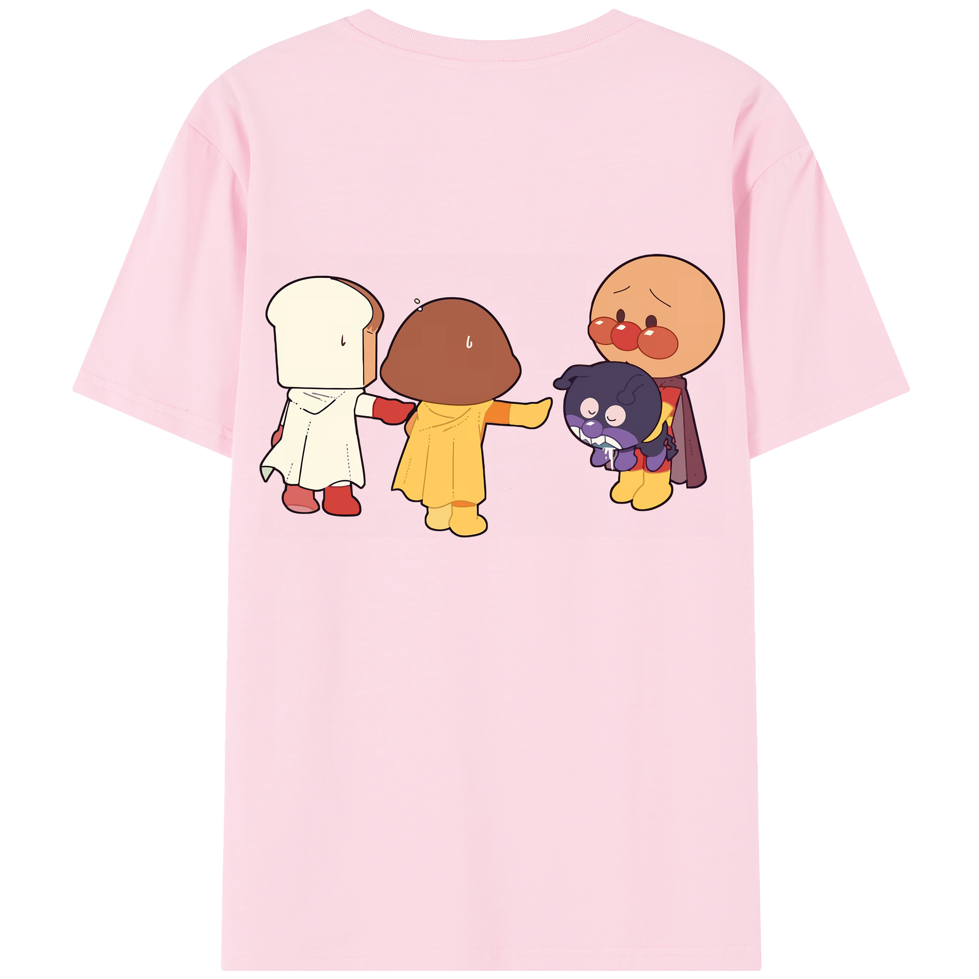 （画像用） アンパンマン Anpanman 綿100％半袖Tシャツ（背面プリント）