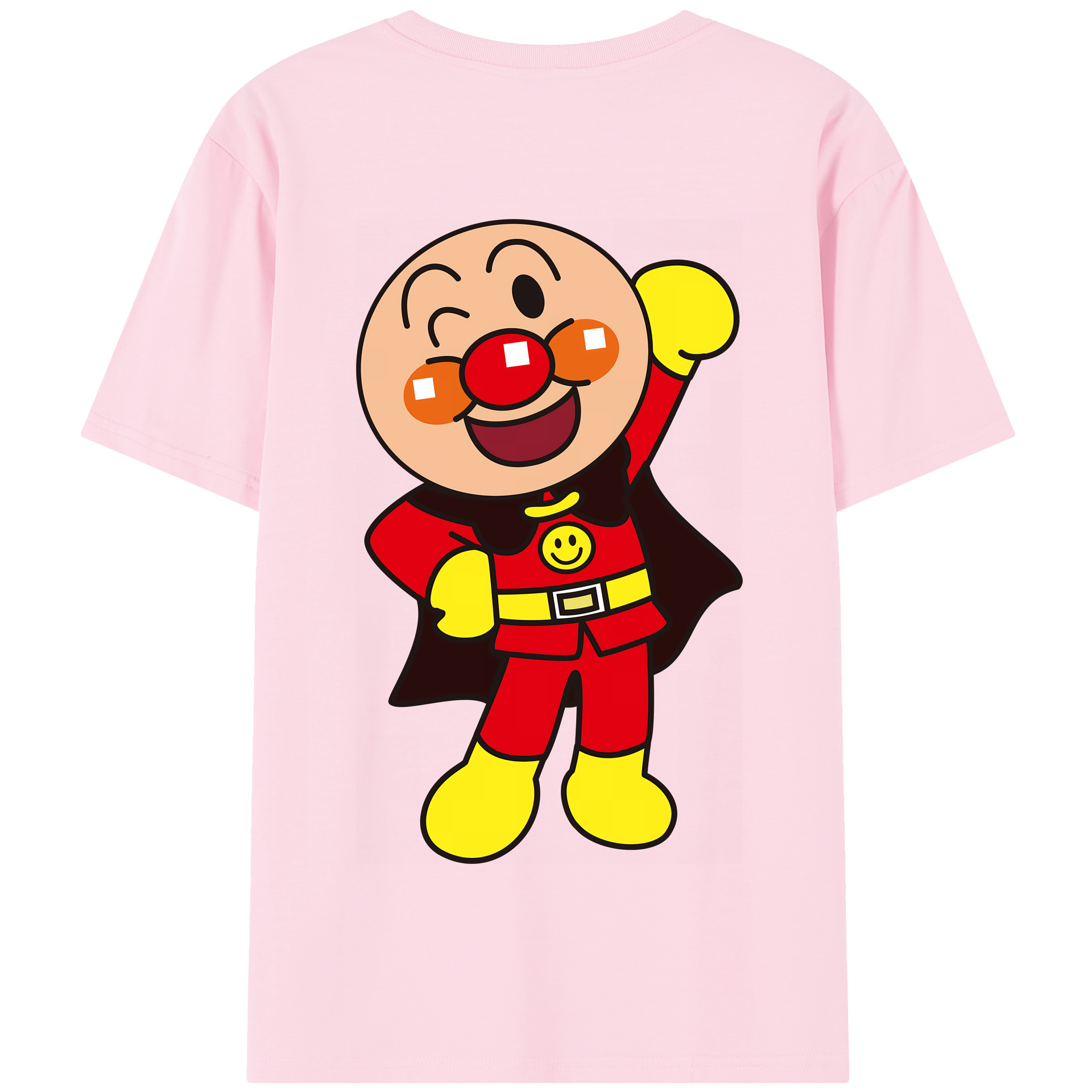 （画像用） アンパンマン Anpanman 綿100％半袖Tシャツ（背面プリント）