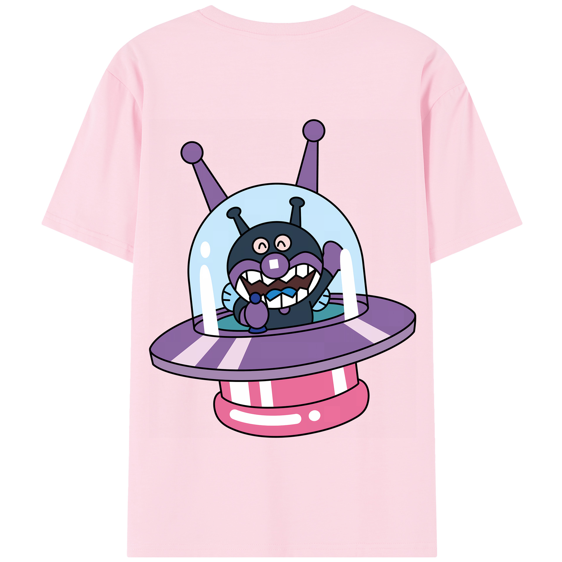 （画像用） アンパンマン Anpanman 綿100％半袖Tシャツ（背面プリント）
