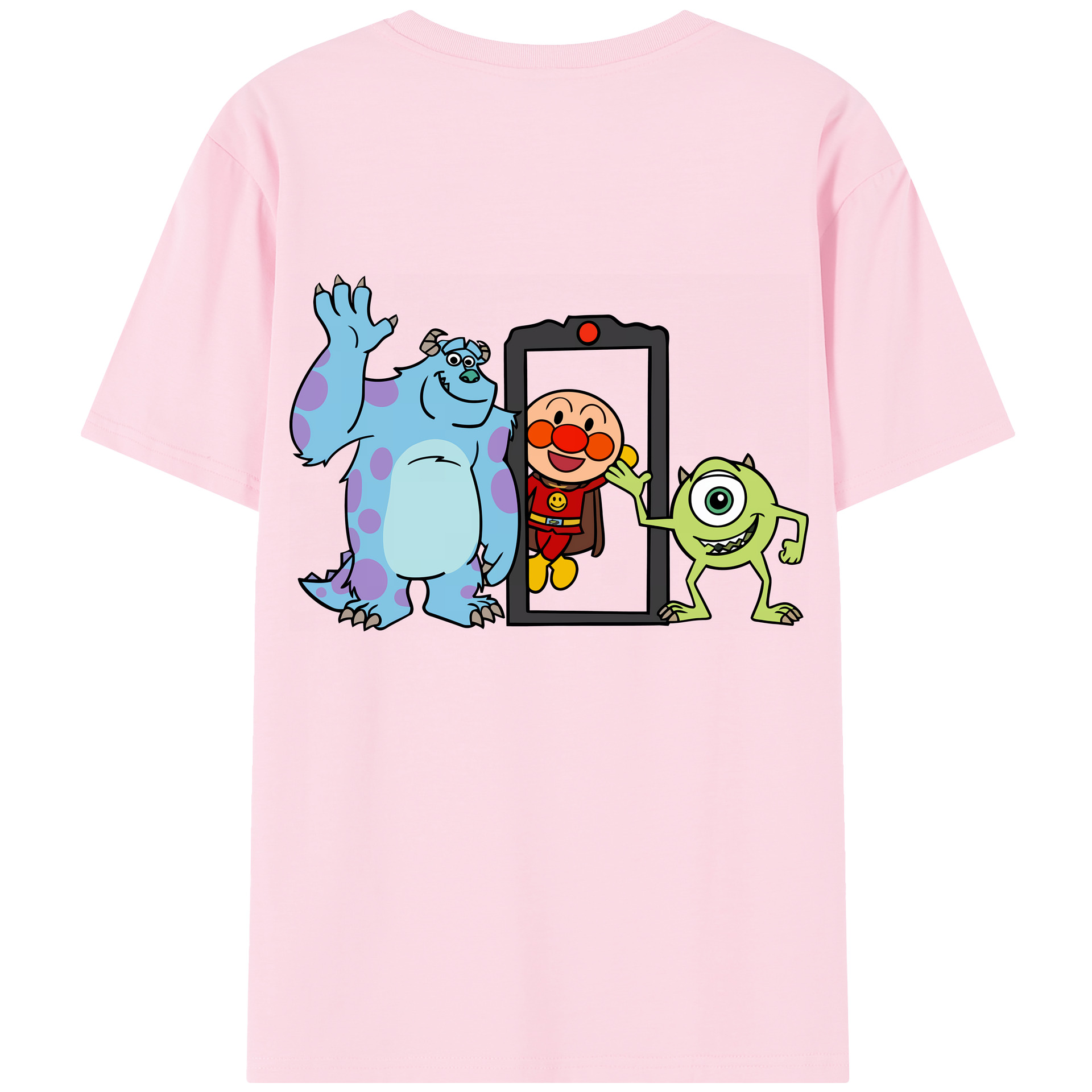 （画像用） アンパンマン Anpanman 綿100％半袖Tシャツ（背面プリント）