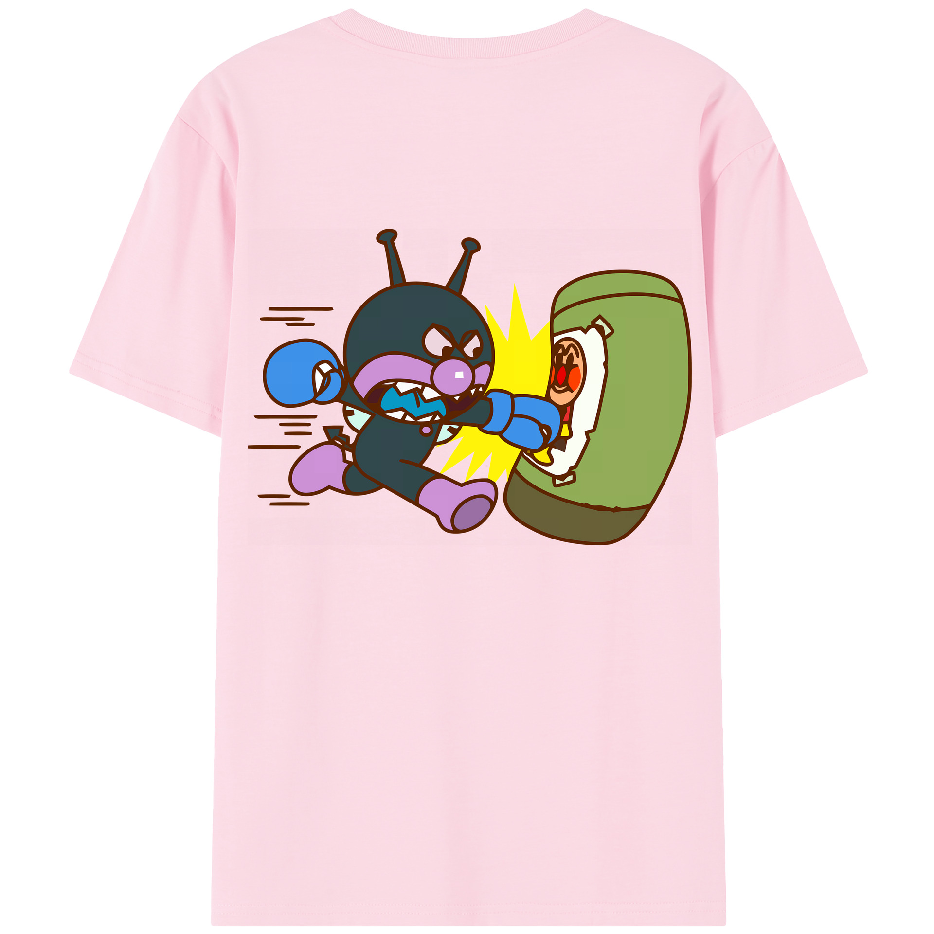 （画像用） アンパンマン Anpanman 綿100％半袖Tシャツ（背面プリント）