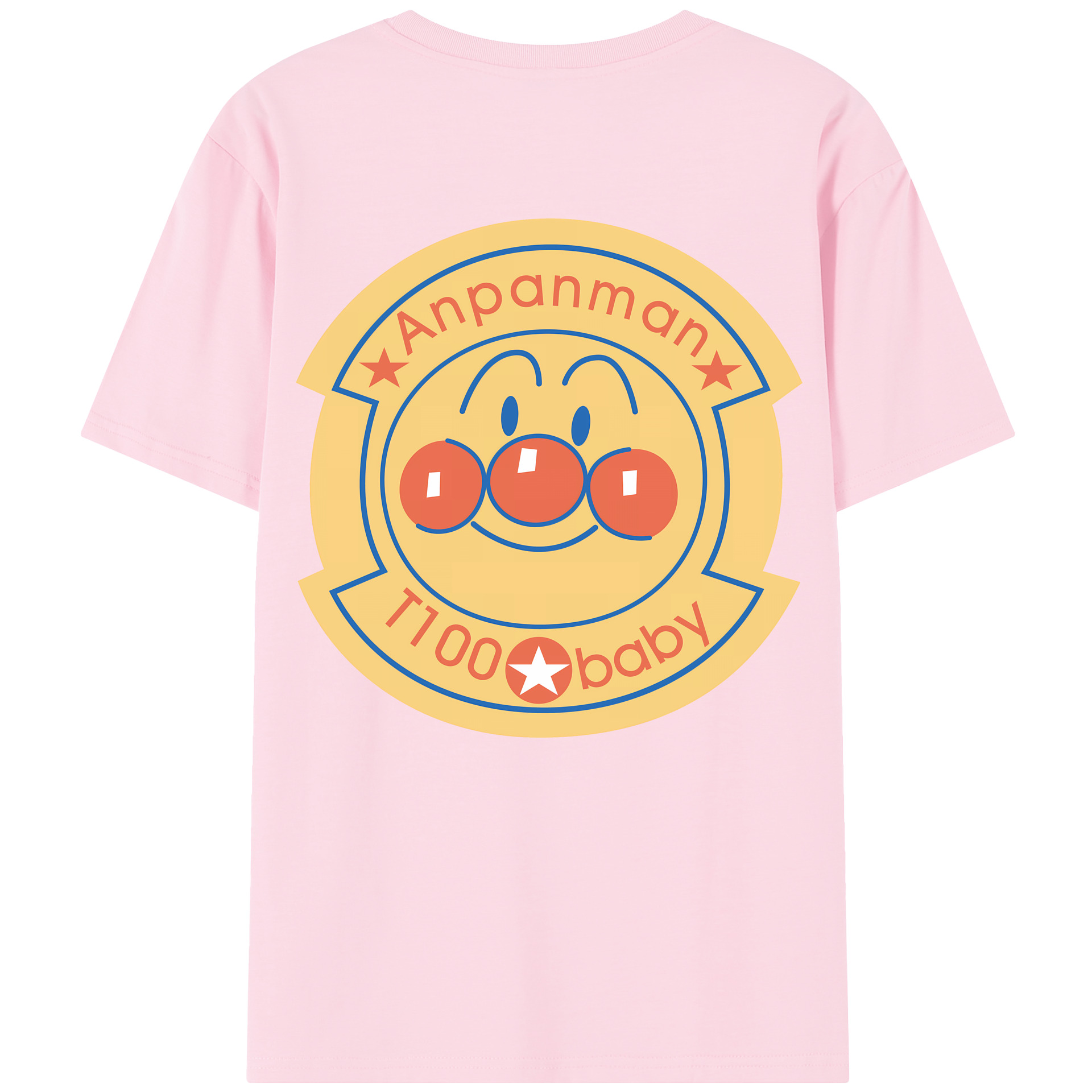 （画像用） アンパンマン Anpanman 綿100％半袖Tシャツ（背面プリント）