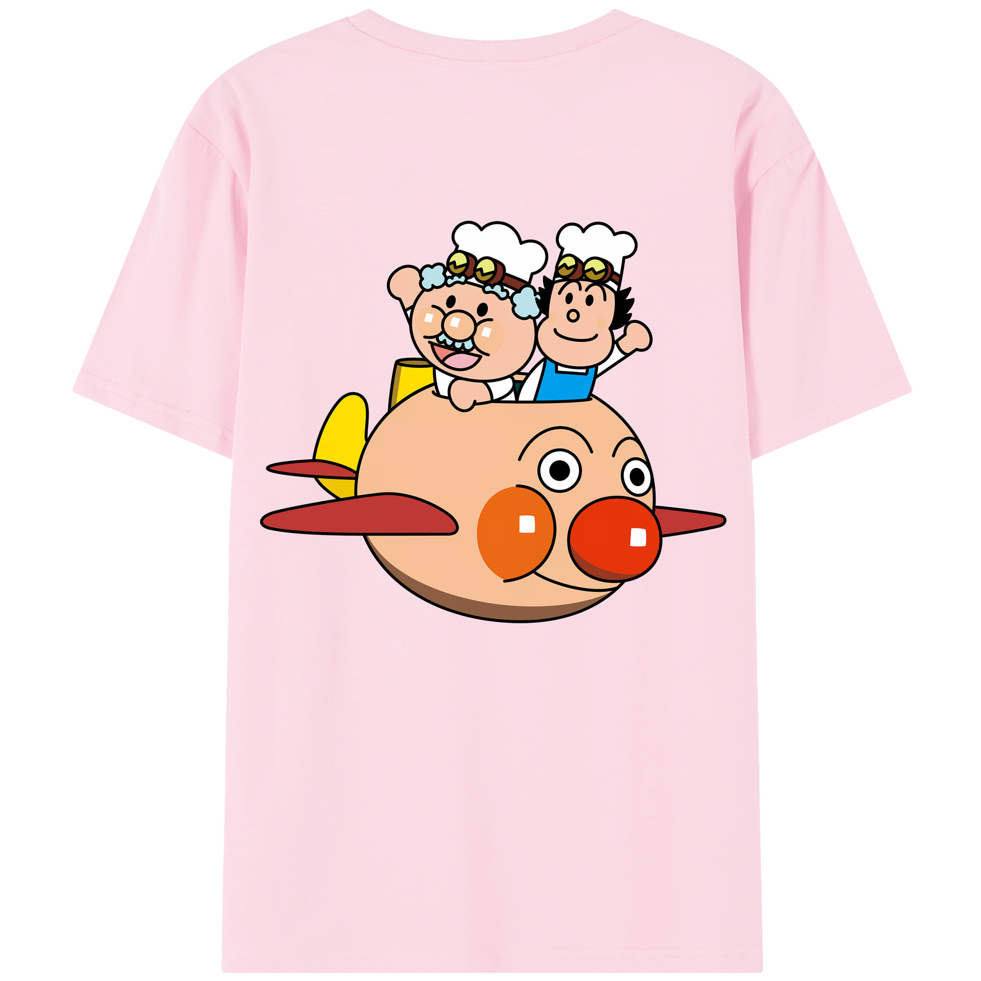 （画像用） アンパンマン Anpanman 綿100％半袖Tシャツ（背面プリント）